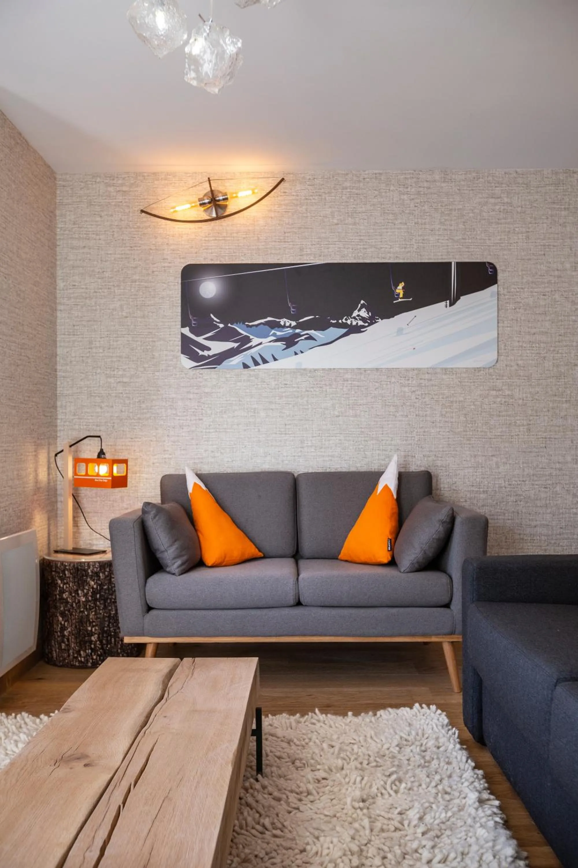 Seating area in Hotel Base Camp Lodge - Bourg Saint Maurice