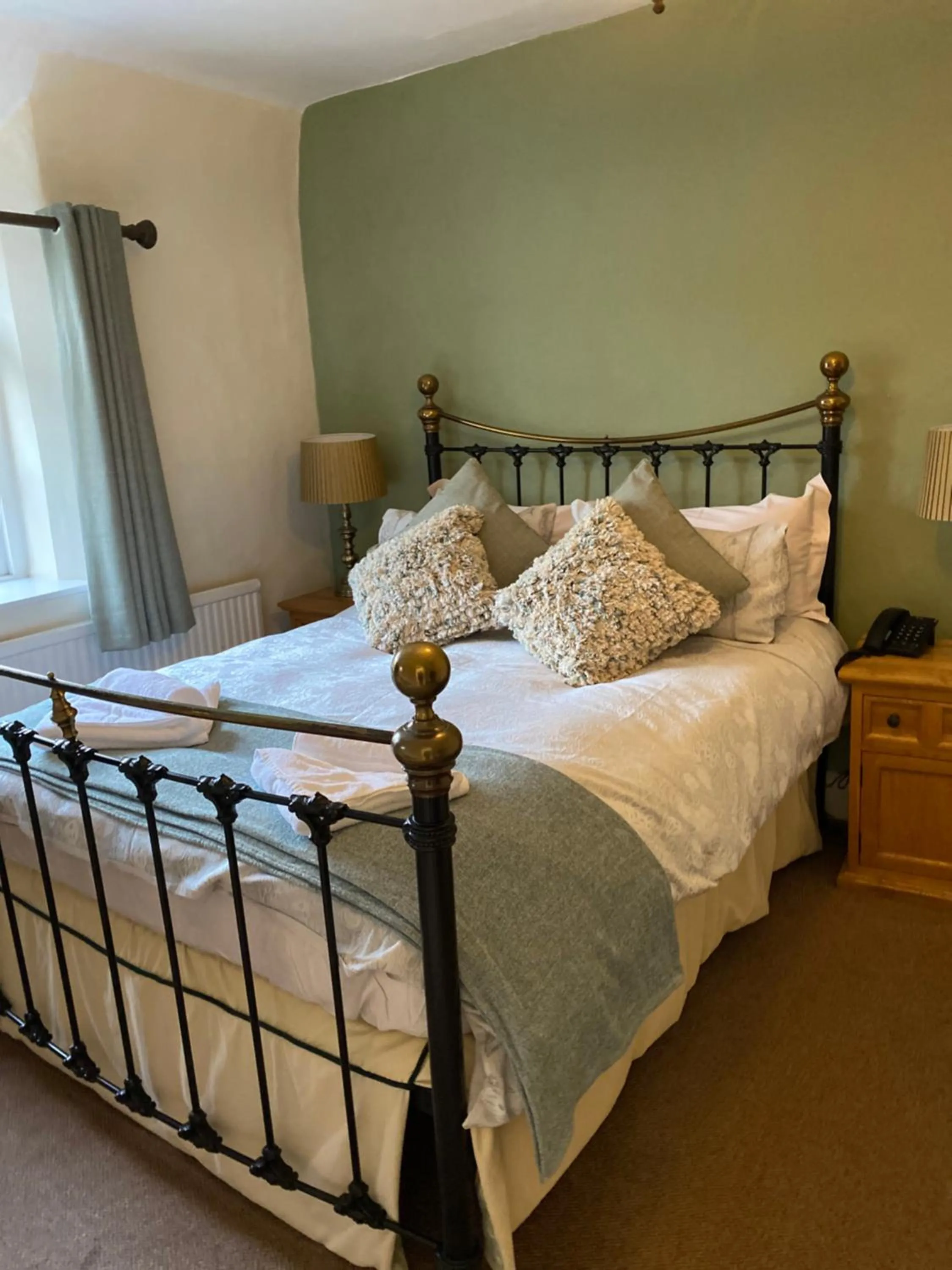 Bed in The Royal Oak Inn