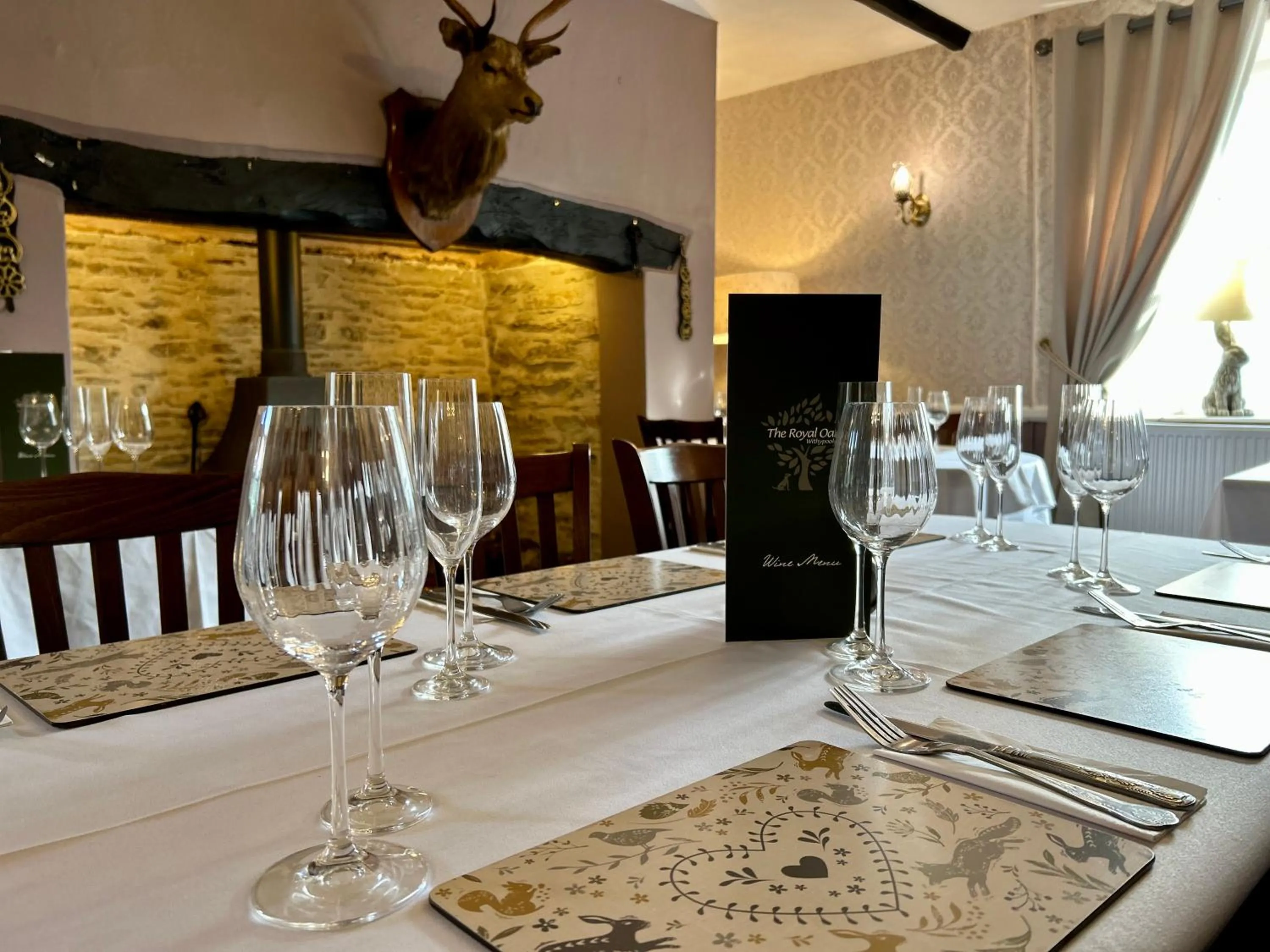 Dining area in The Royal Oak Inn