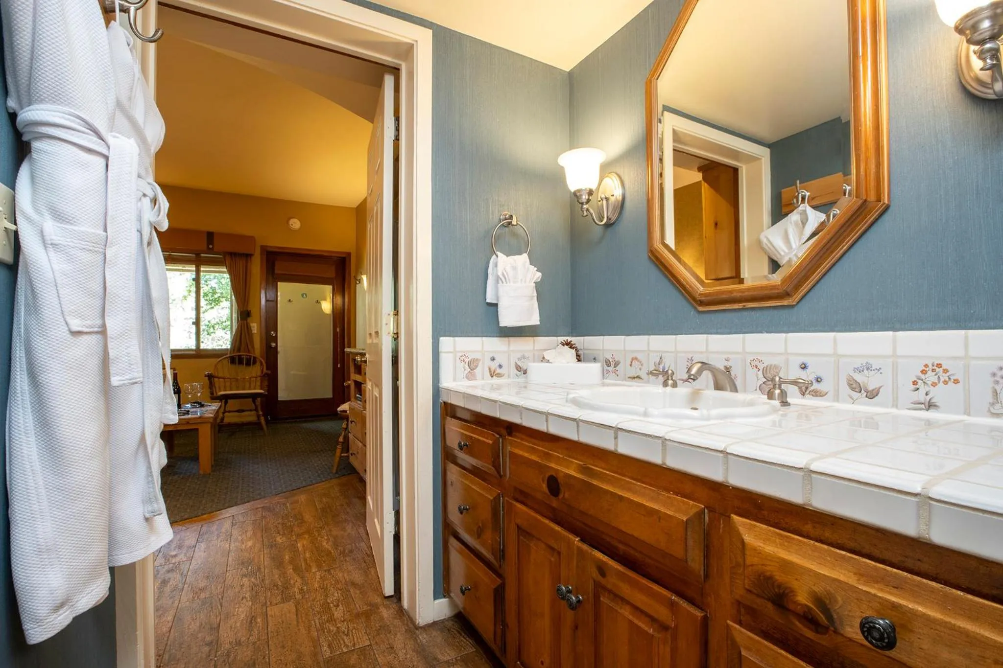 Bathroom in Olympic Village Inn Olympic Valley