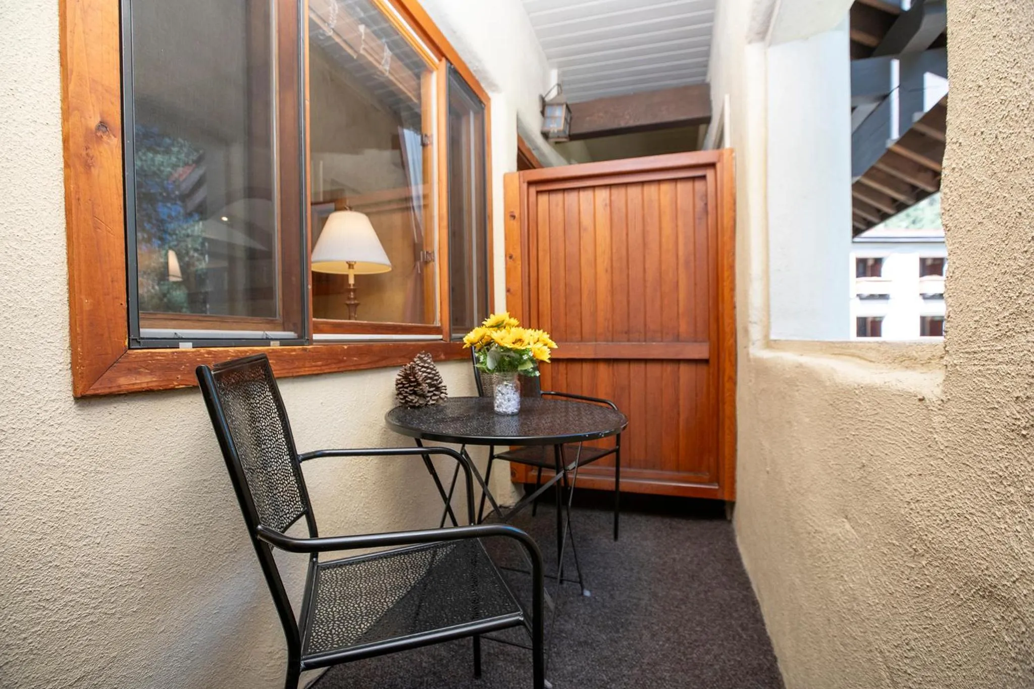 Patio in Olympic Village Inn Olympic Valley