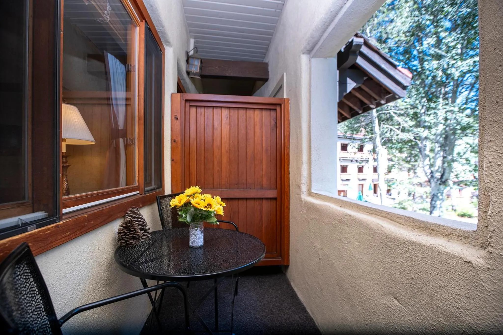 Patio in Olympic Village Inn Olympic Valley