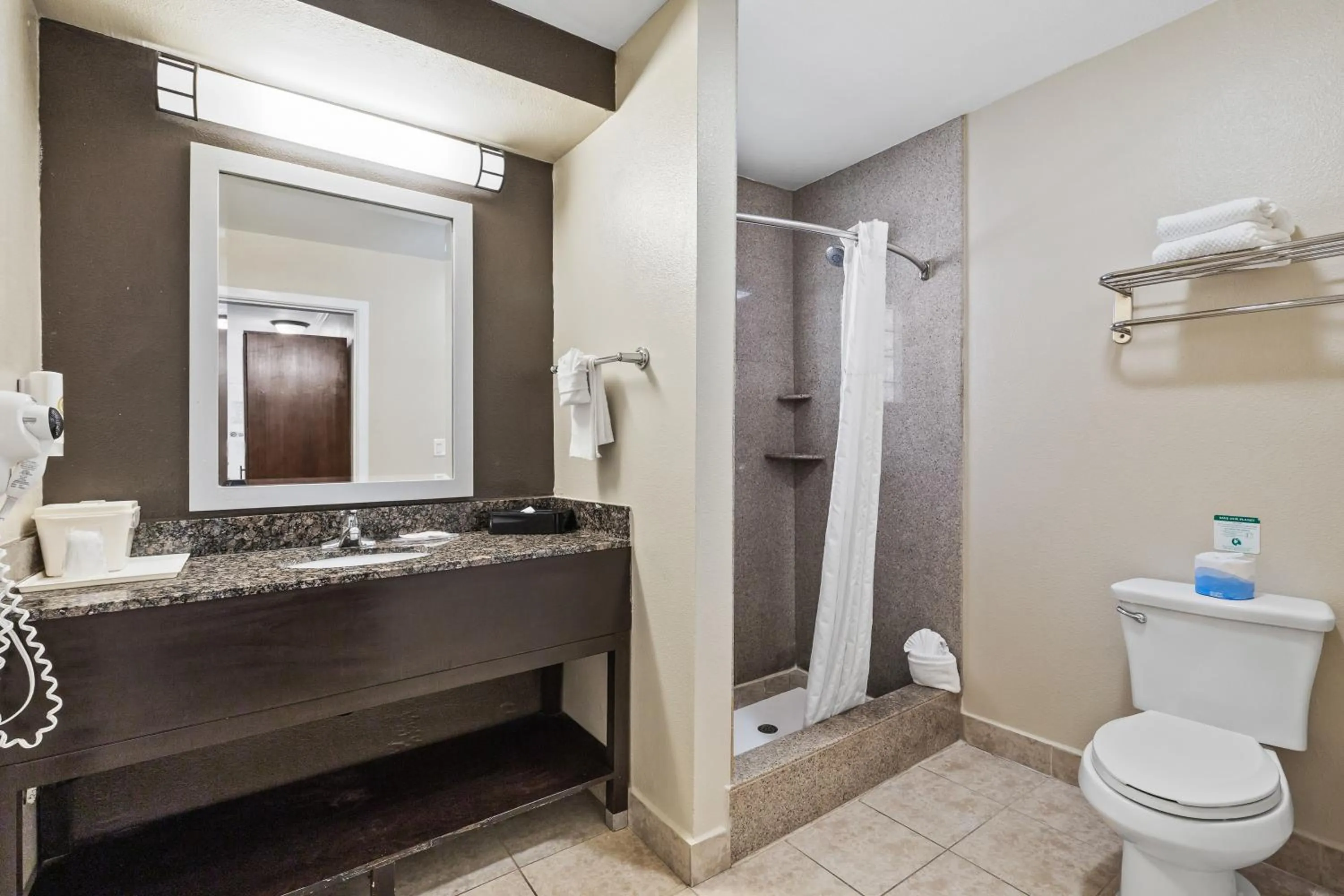 Shower in Comfort Inn Santa Cruz North