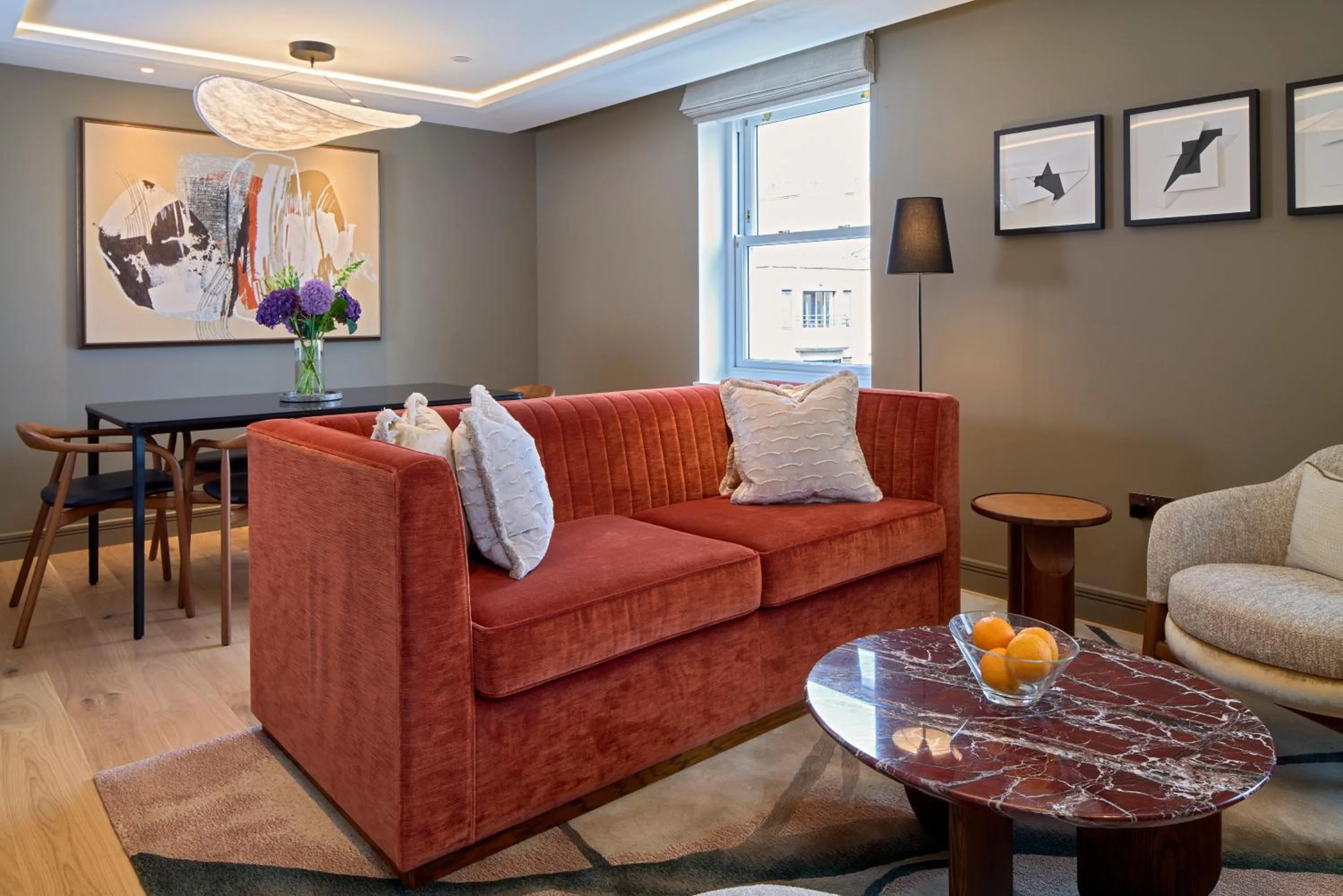 Living room in Cheval Phoenix House at Sloane Square