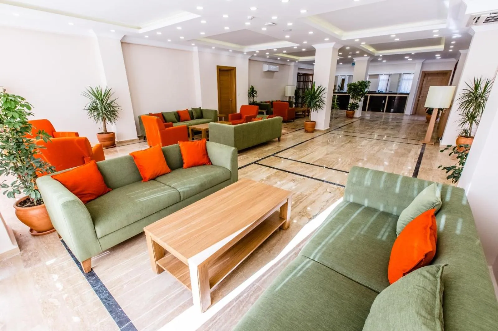 Seating area in Club Marma Hotel