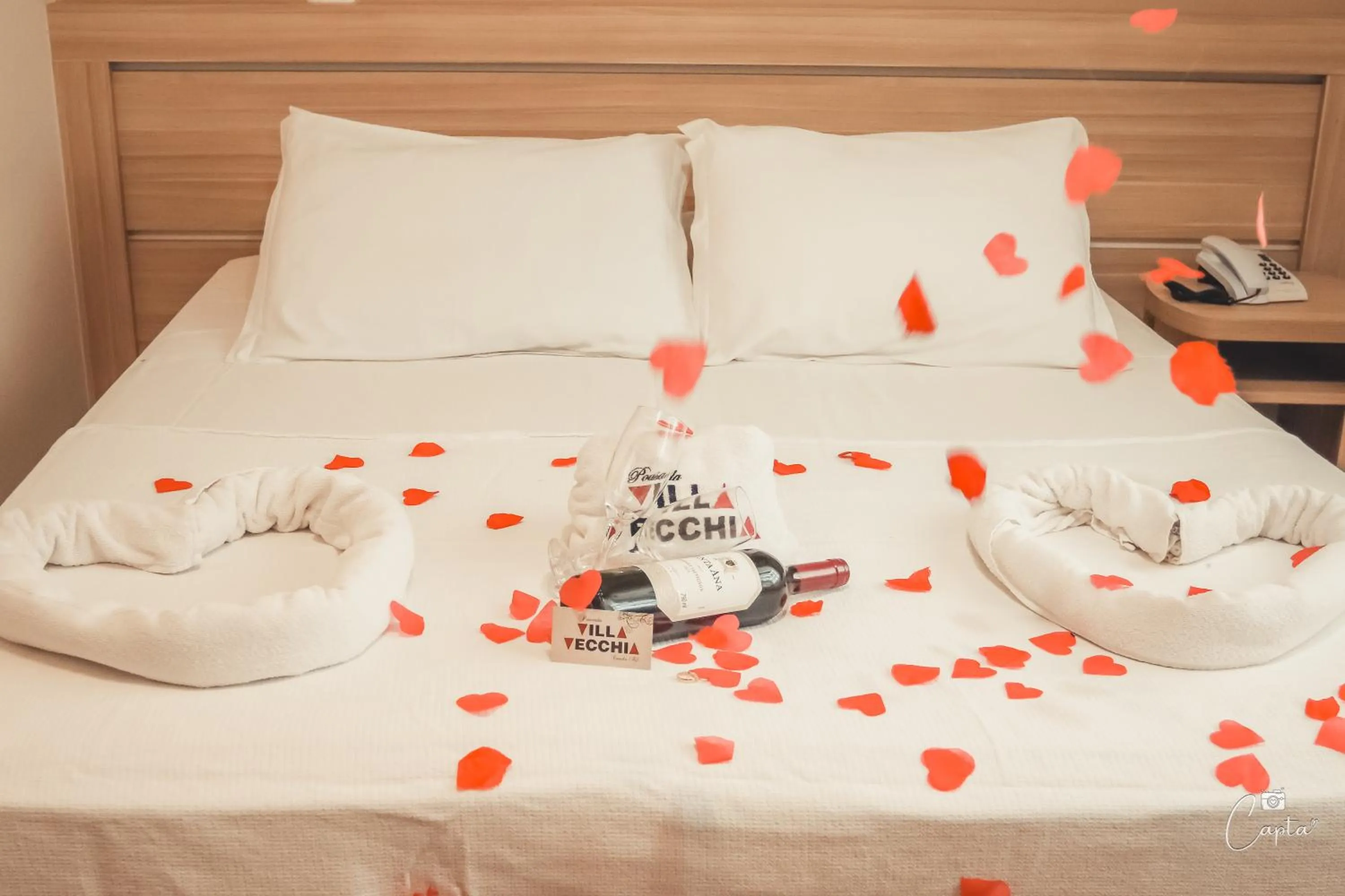 Bed in Pousada Villa Vecchia