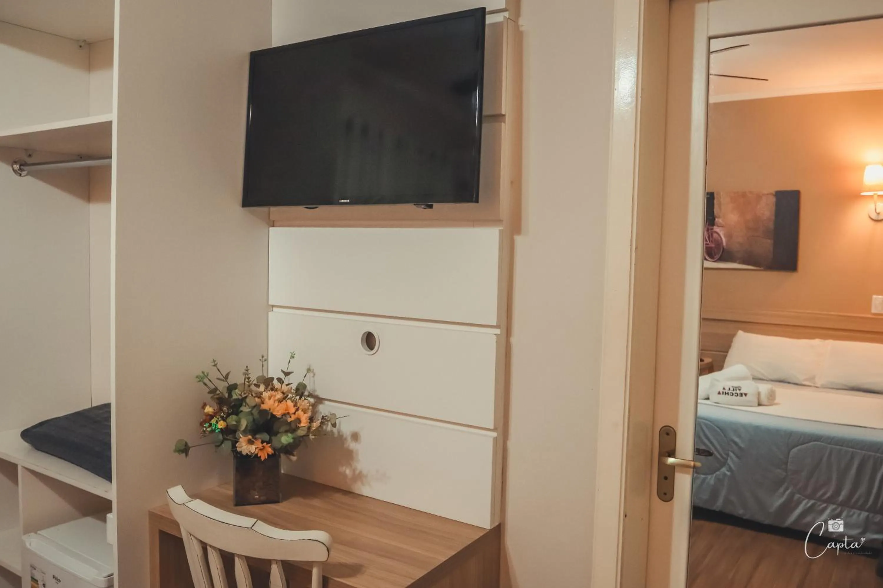 TV and multimedia, Bed in Pousada Villa Vecchia