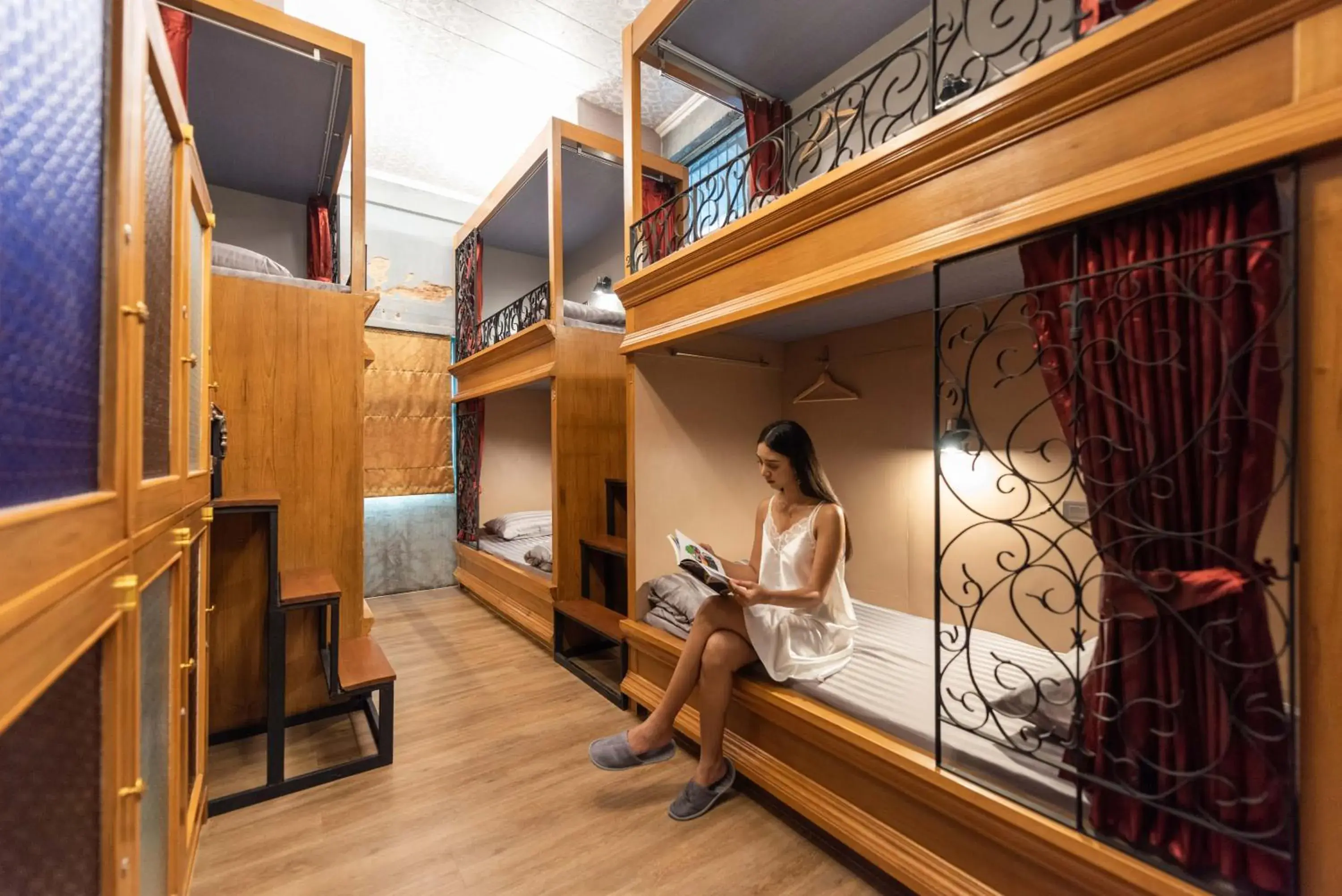 Bunk Bed in Female Dormitory Room   in Tepbunthom Hostel Bunk Bed in Female Dormitory Room   in Tepbunthom Hostel