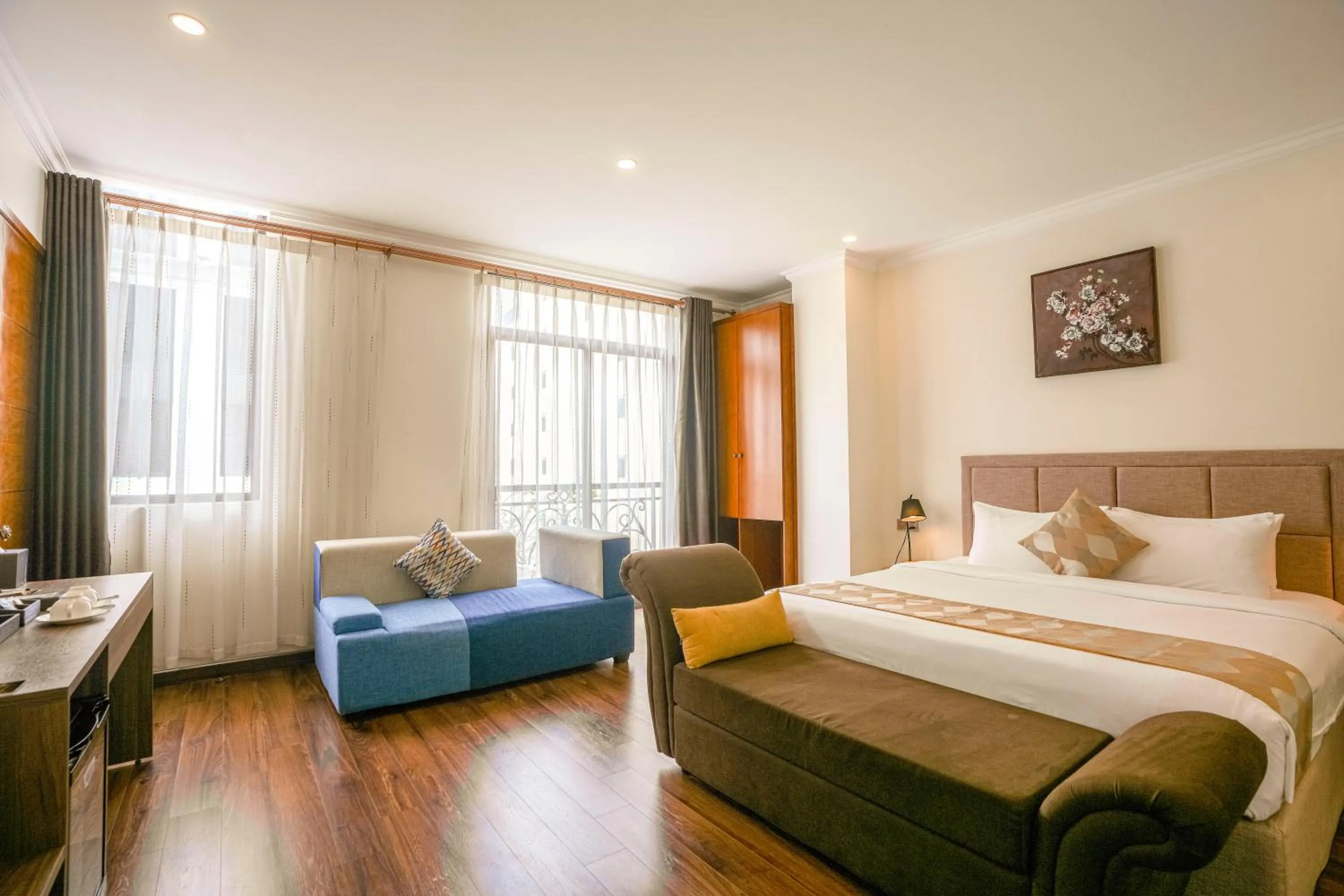 Bed in Nesta Hotel Saigon