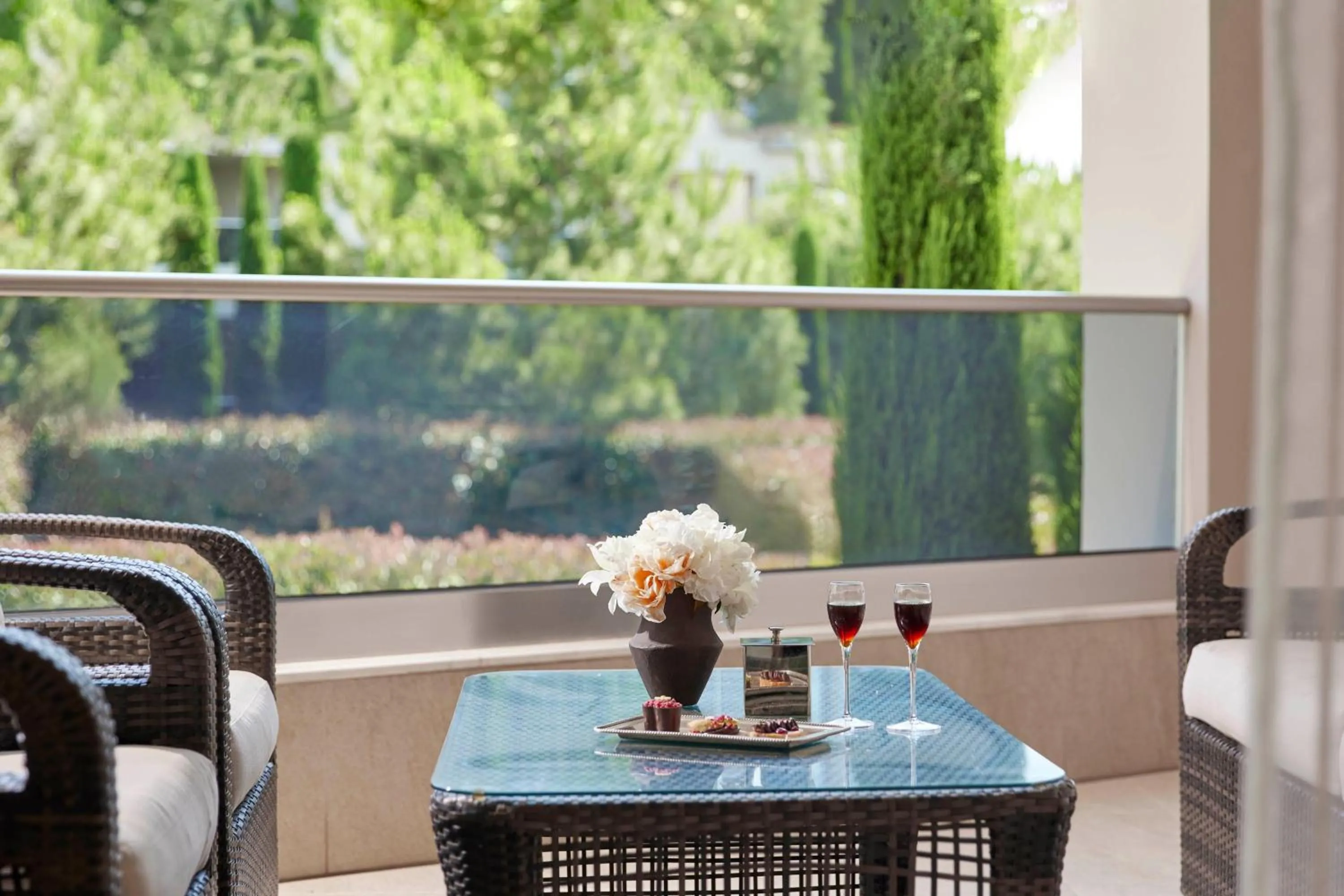 Balcony/Terrace in Pomegranate Wellness Spa Hotel