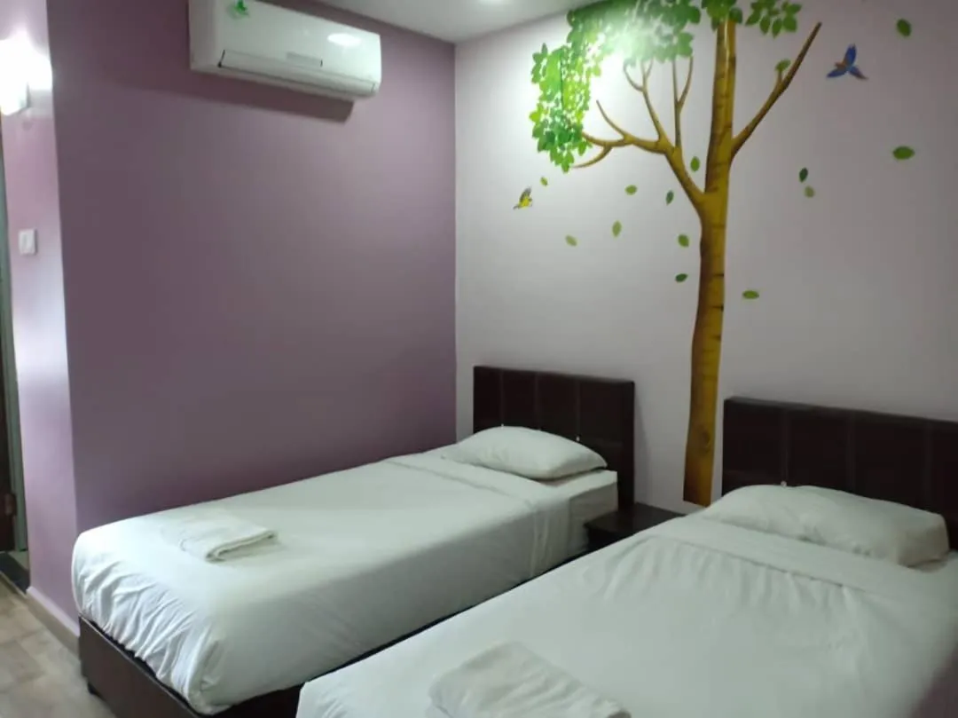 Bedroom, Bed in Purple Dream Home