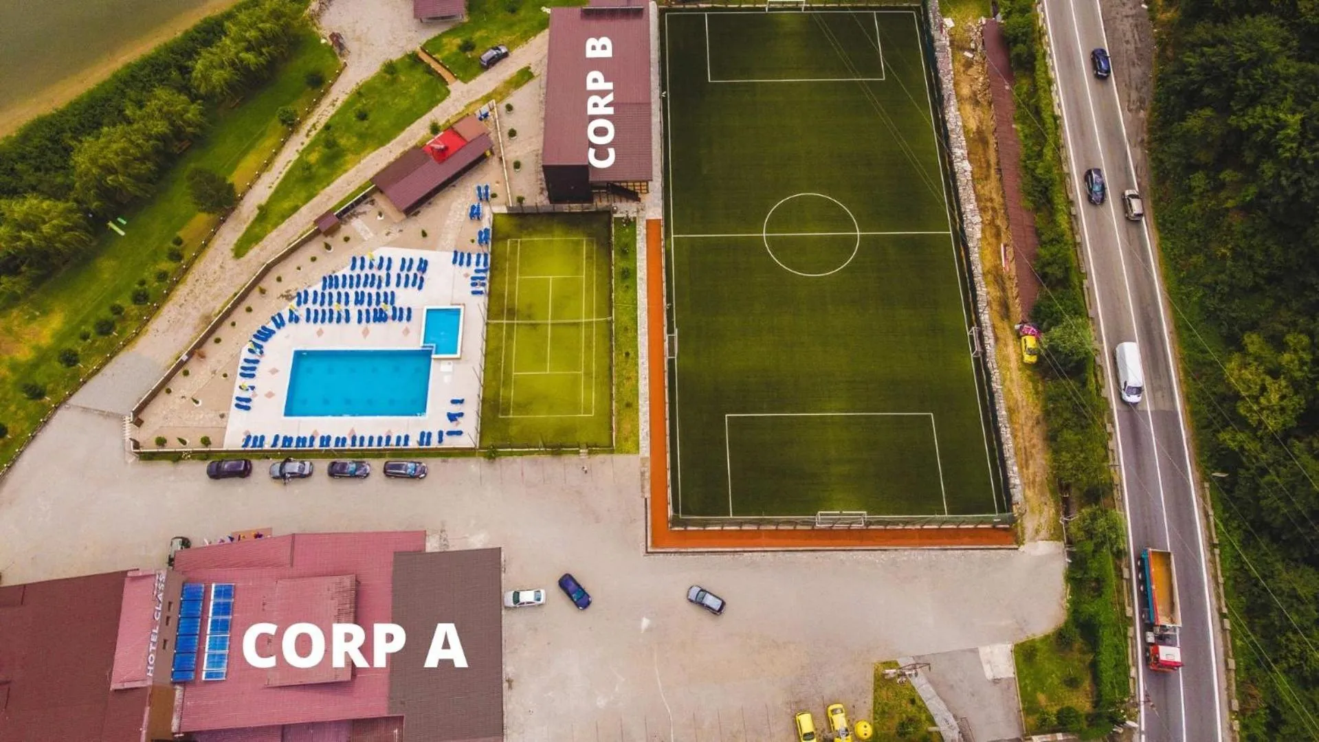 Bird's eye view in Hotel Class