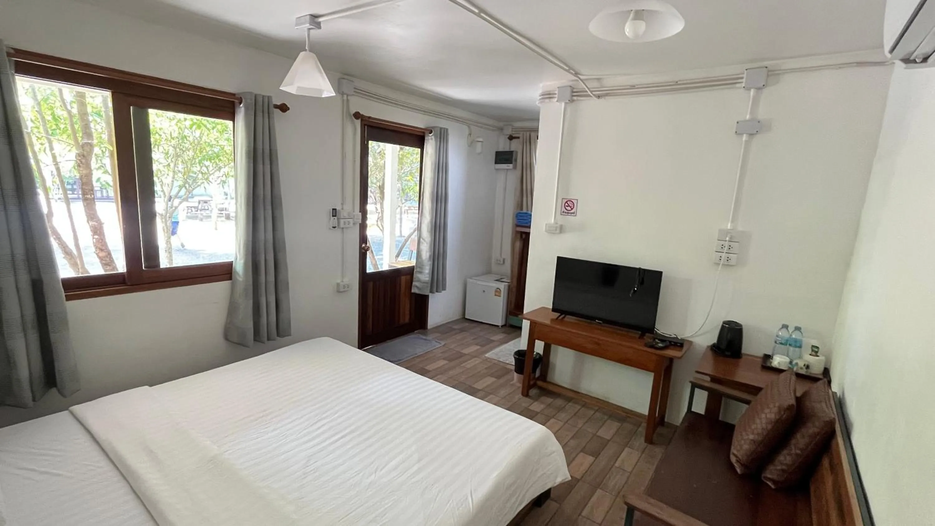 Bed in Sangkaset Resort