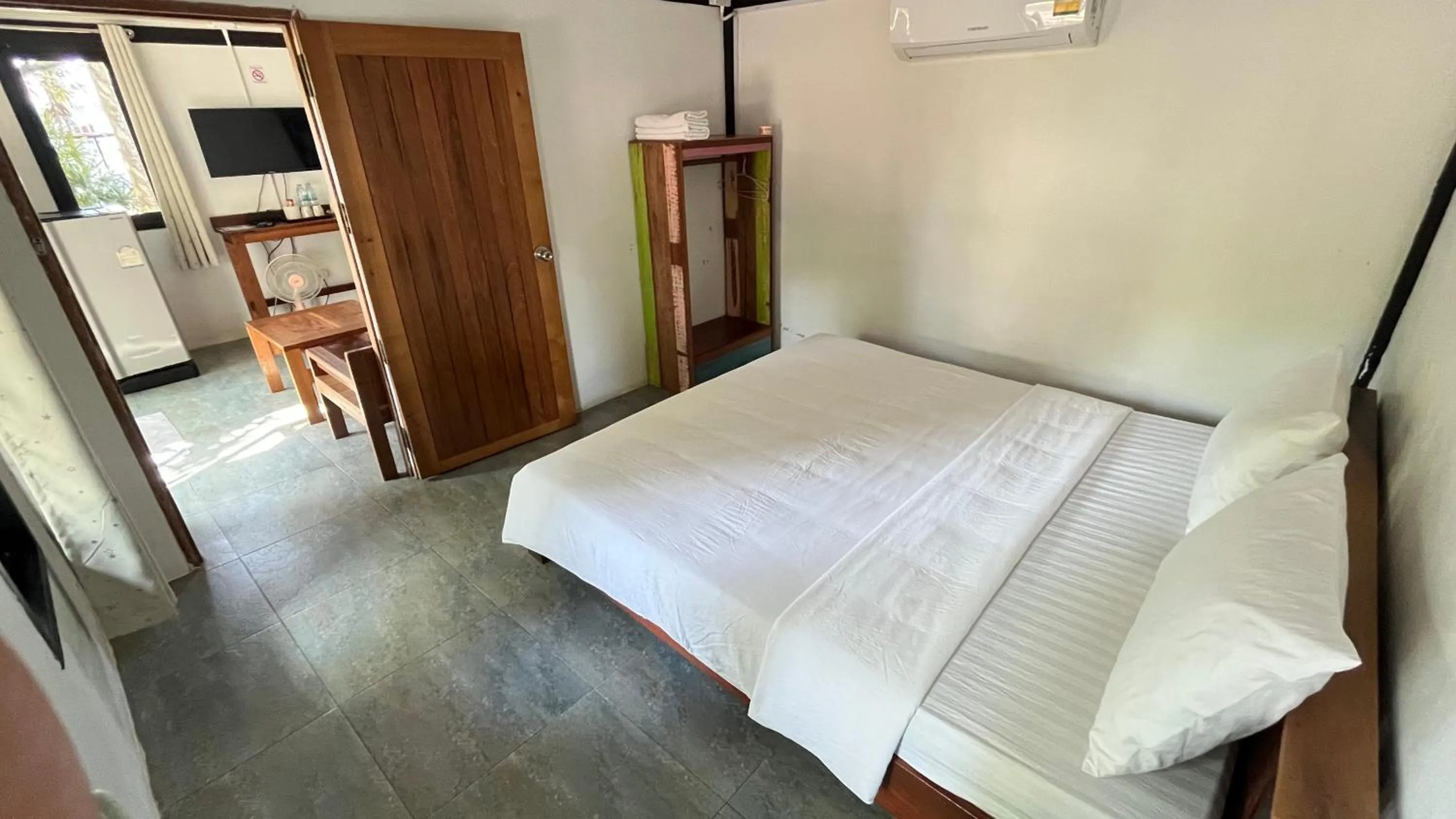 Bed in Sangkaset Resort