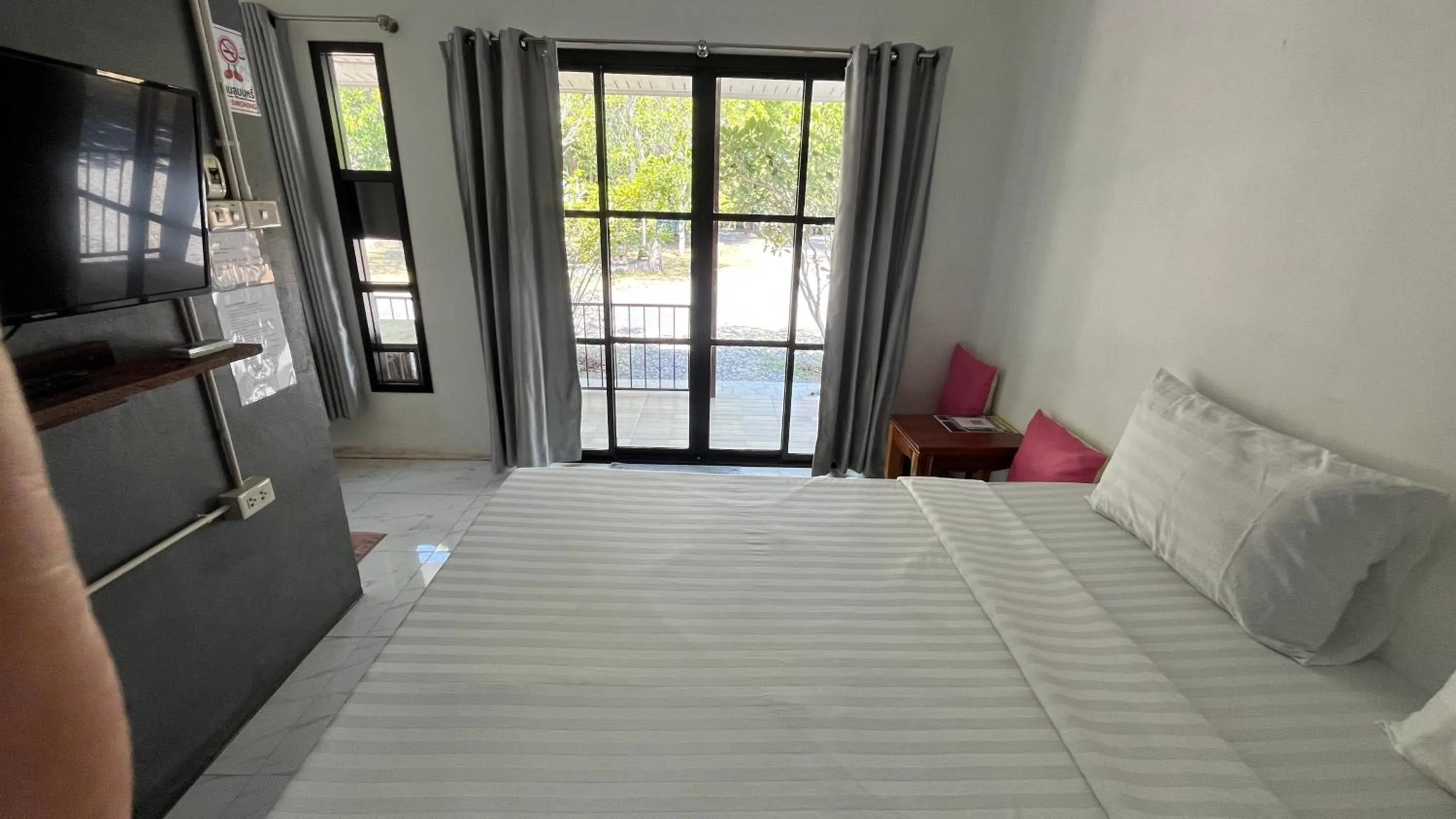 Bed in Sangkaset Resort