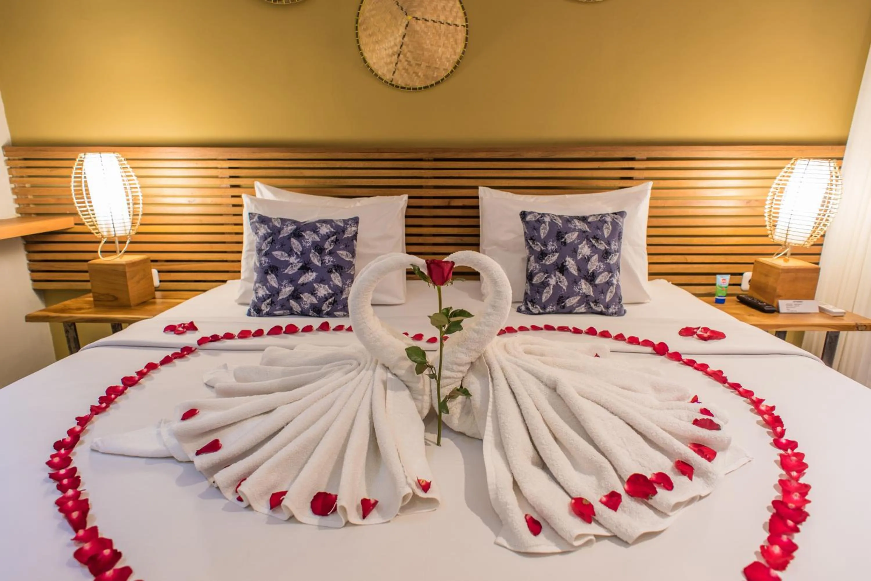 Bed in Pangkung Sari Bed and Breakfast