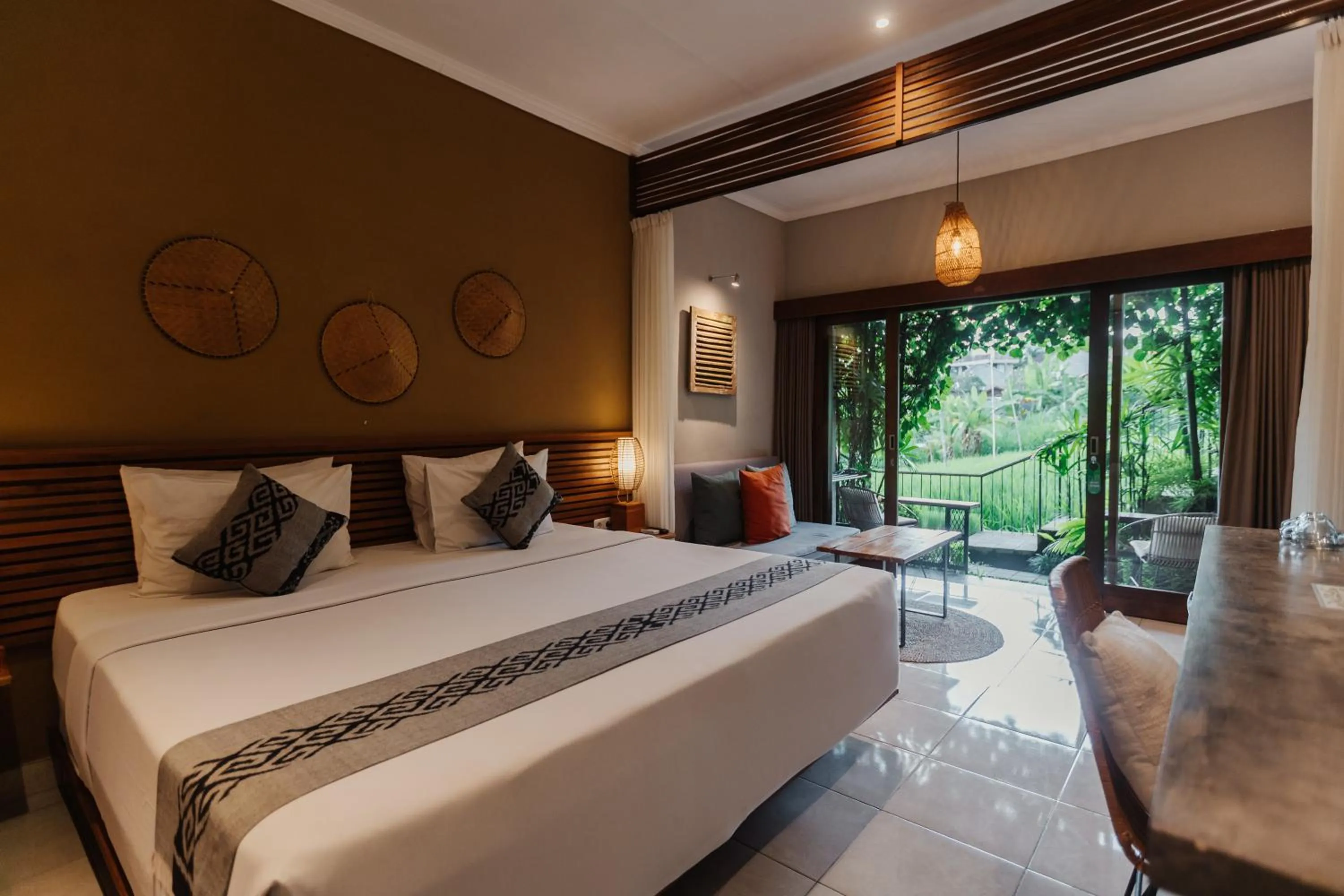 Bed in Pangkung Sari Bed and Breakfast