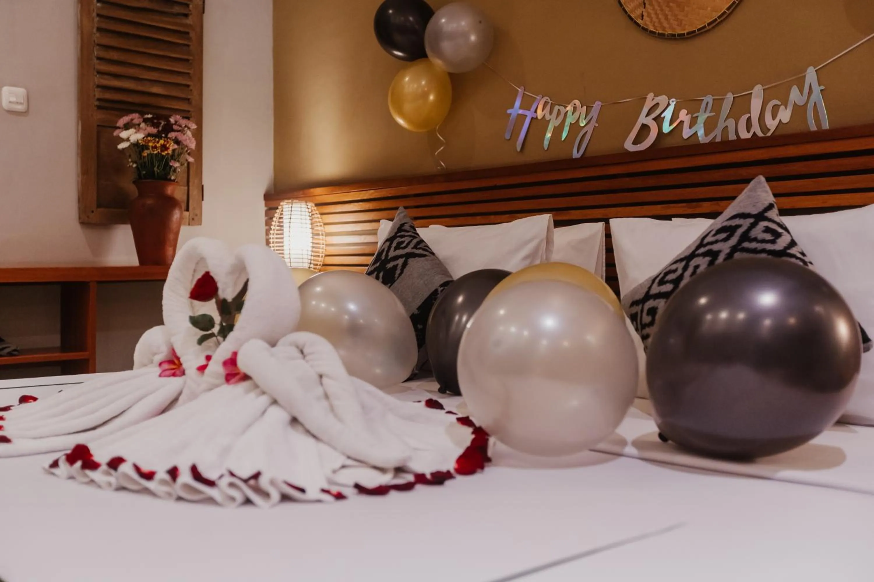 Bed in Pangkung Sari Bed and Breakfast