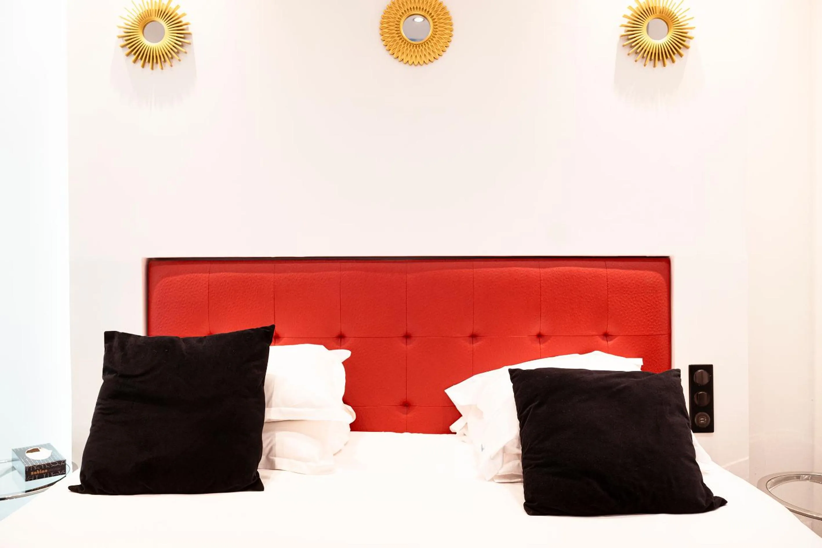 Decorative detail, Bed in Hotel Aida Marais