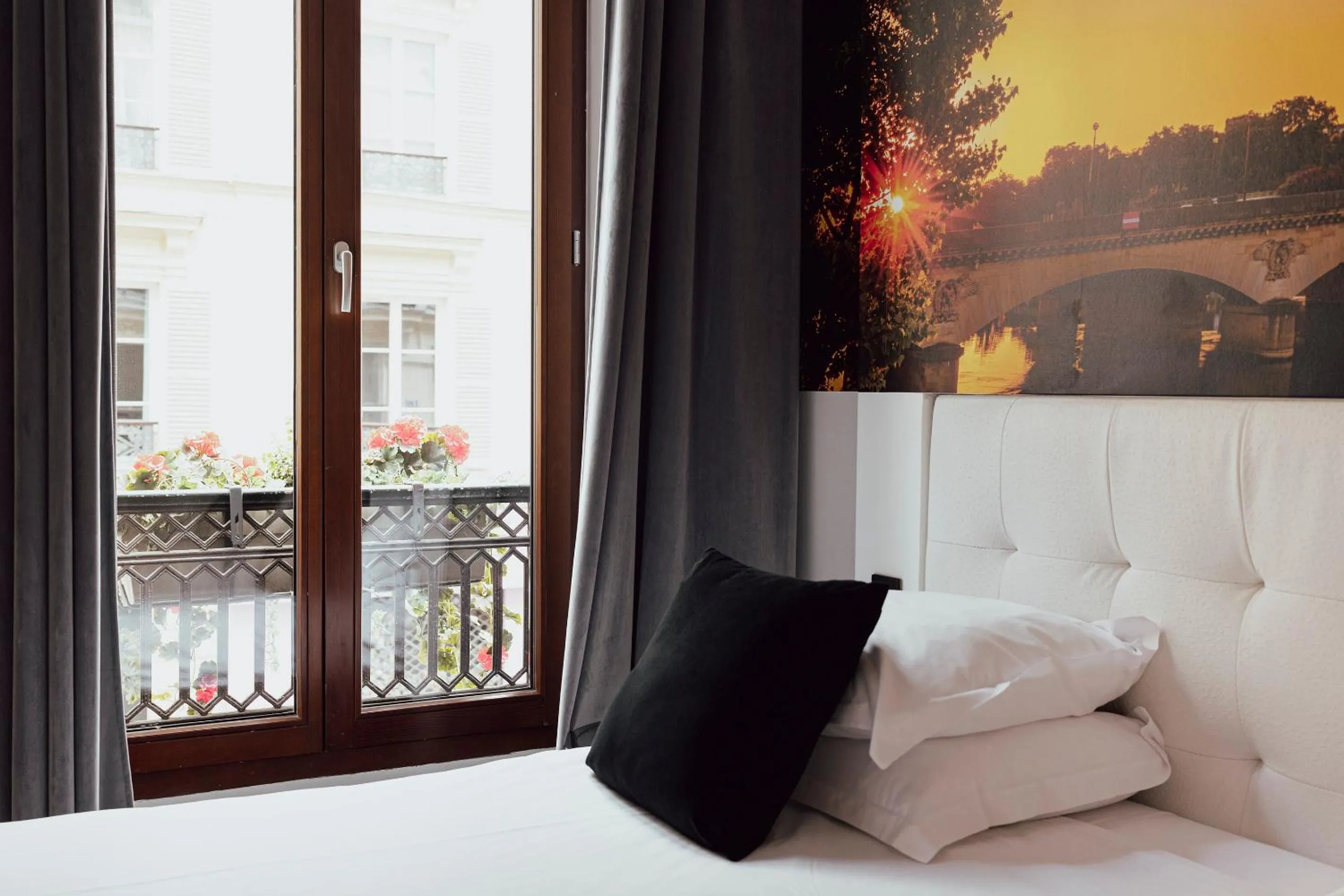 Decorative detail, Bed in Hotel Aida Marais