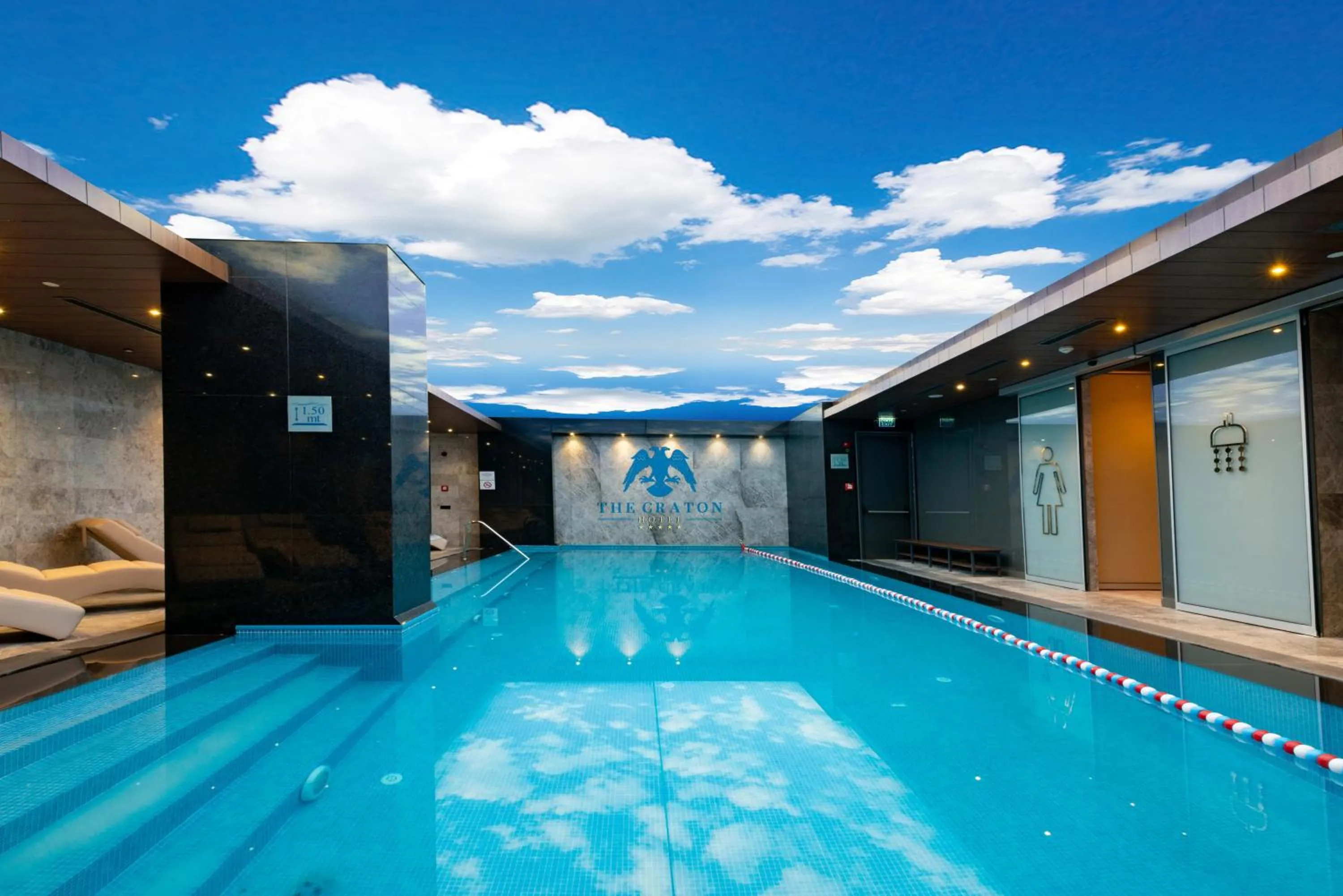 Pool view in The Craton Hotel Sisli