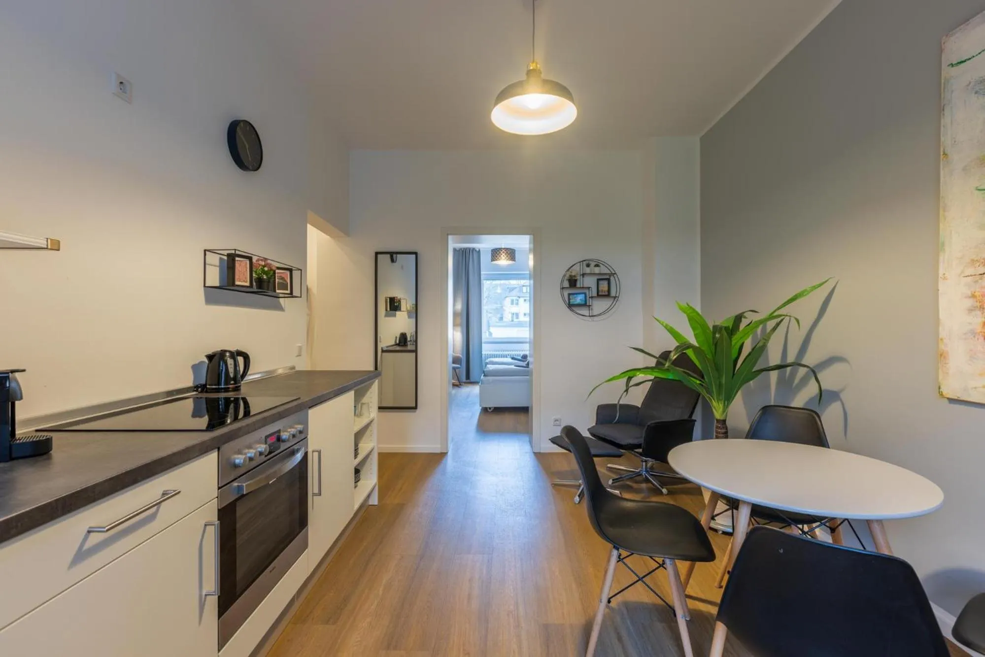 Kitchen or kitchenette in Glück Auf Appartements Rembrandtstraße Essen