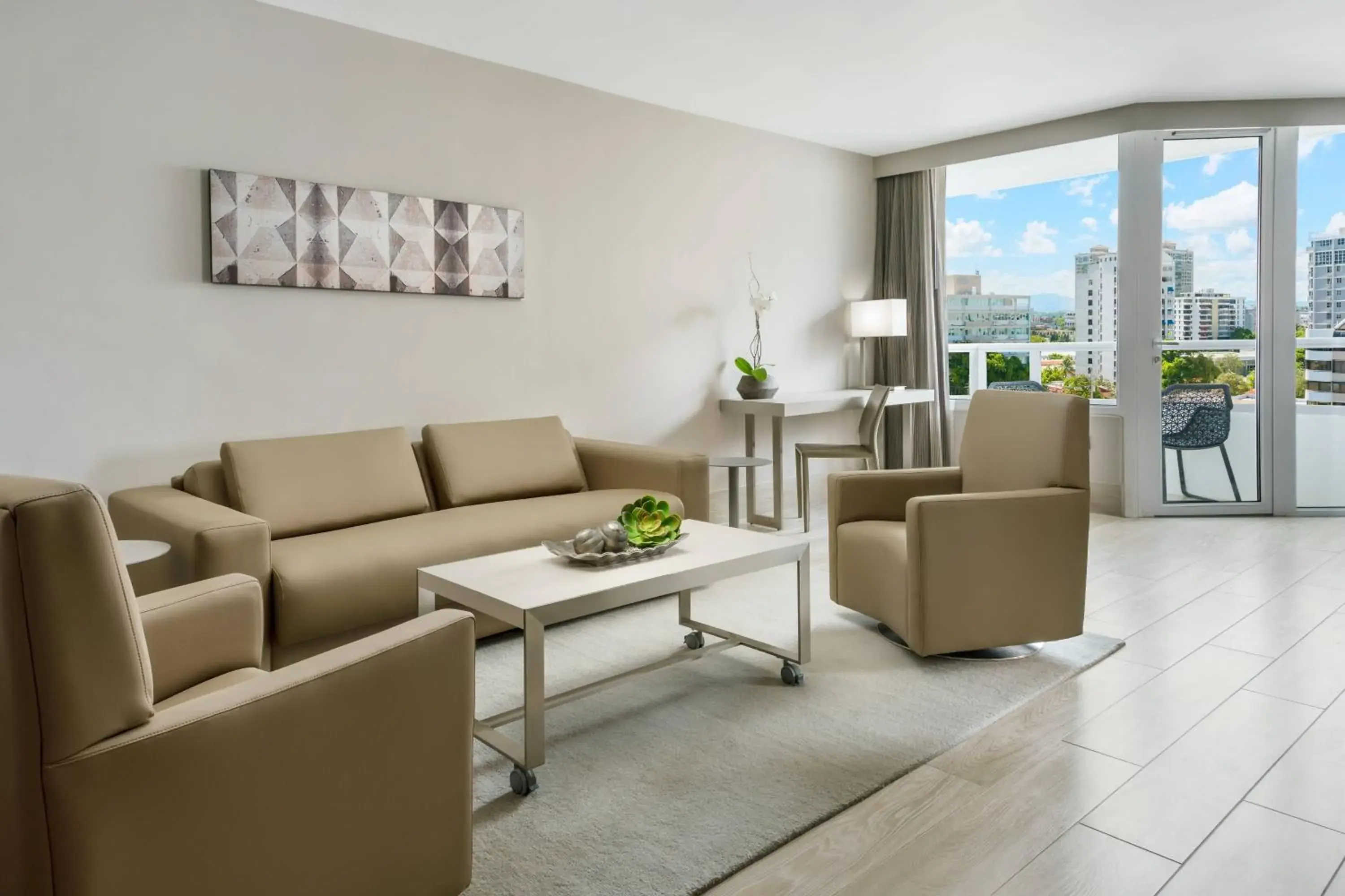 One-Bedroom King Suite with Sofa Bed and Balcony in AC Hotel by Marriott San Juan Condado One-Bedroom King Suite with Sofa Bed and Balcony in AC Hotel by Marriott San Juan Condado