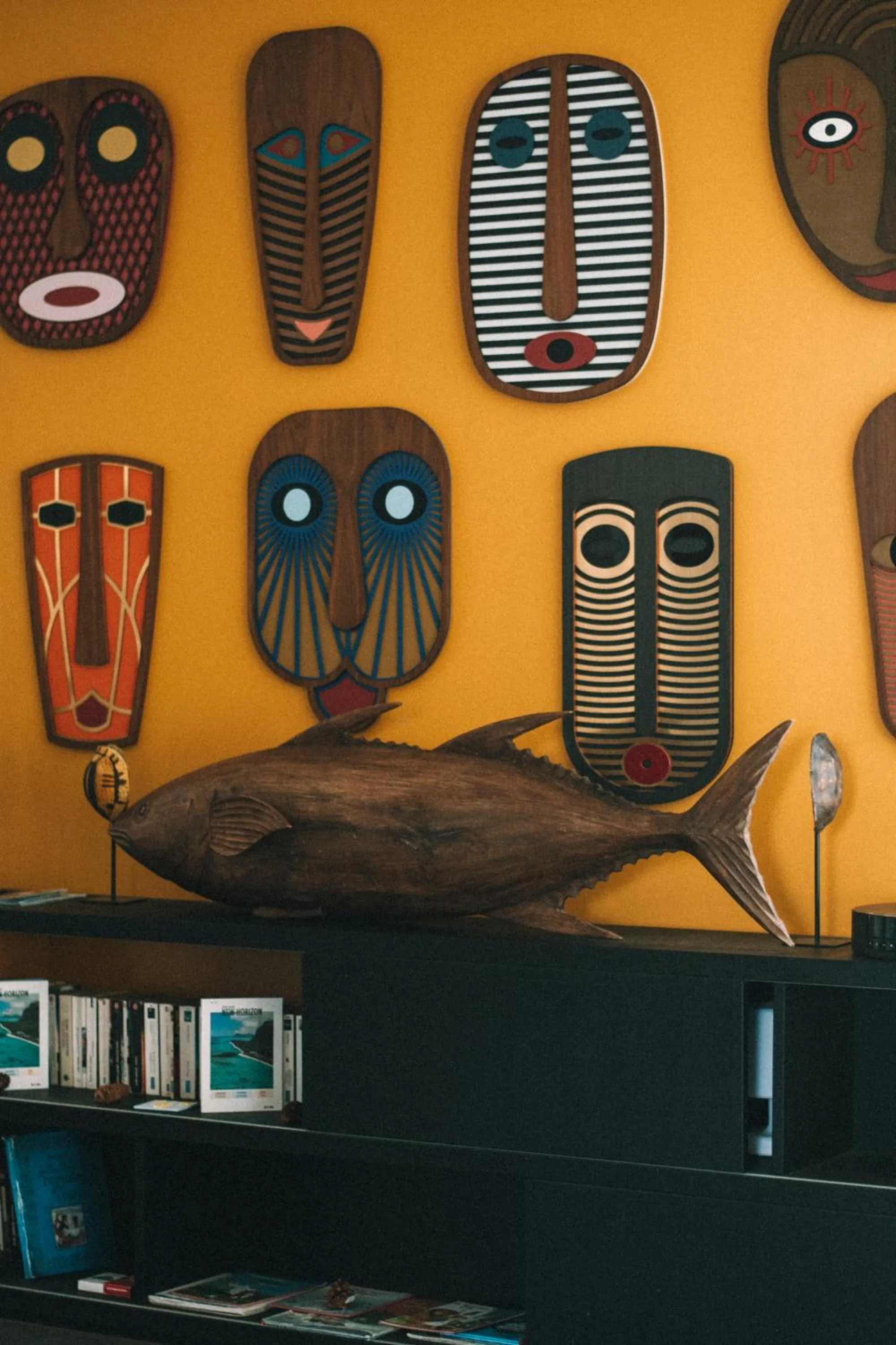 Library in Mythic Suites & Villas by MJ Holidays