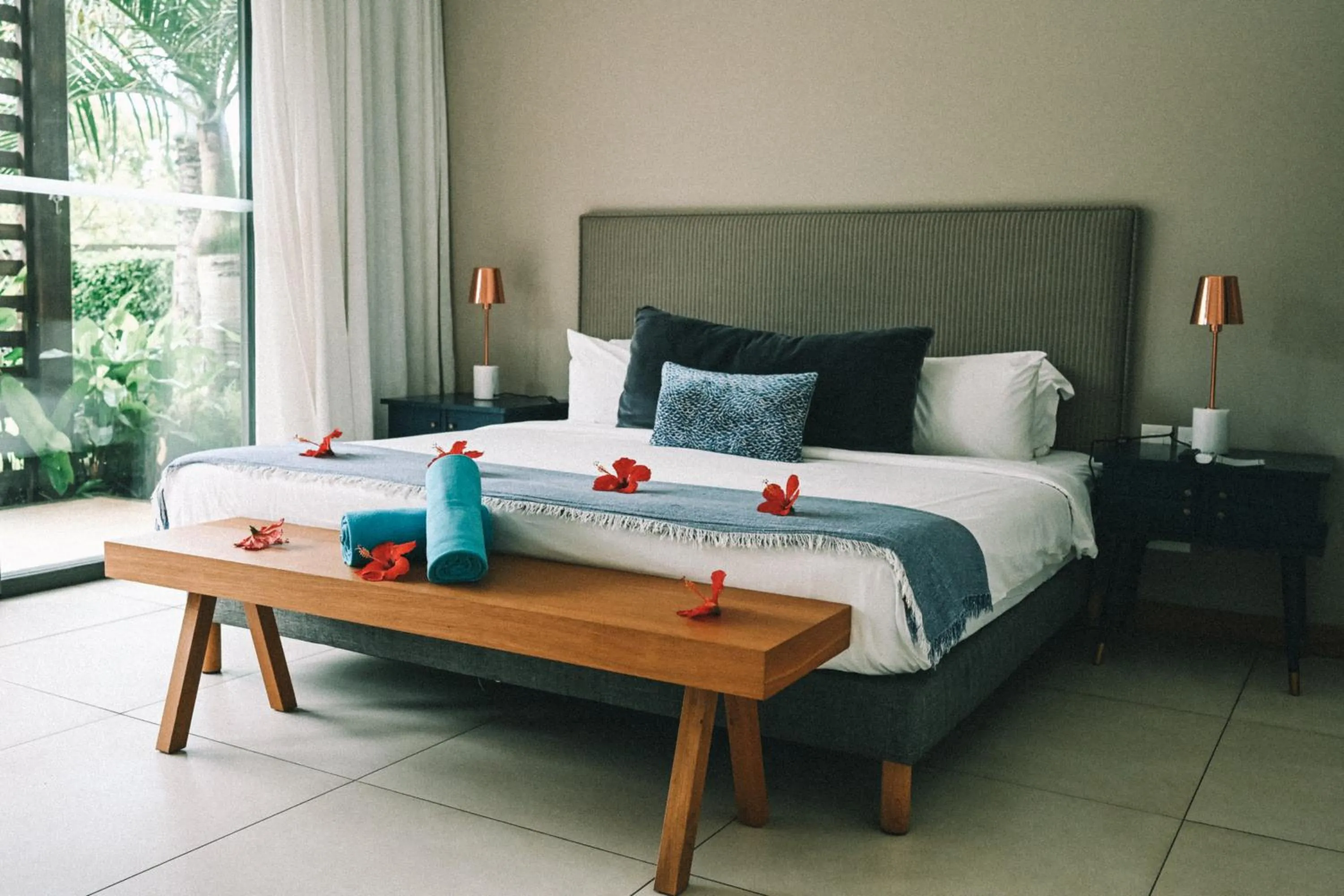 Bedroom, Bed in Mythic Suites & Villas by MJ Holidays