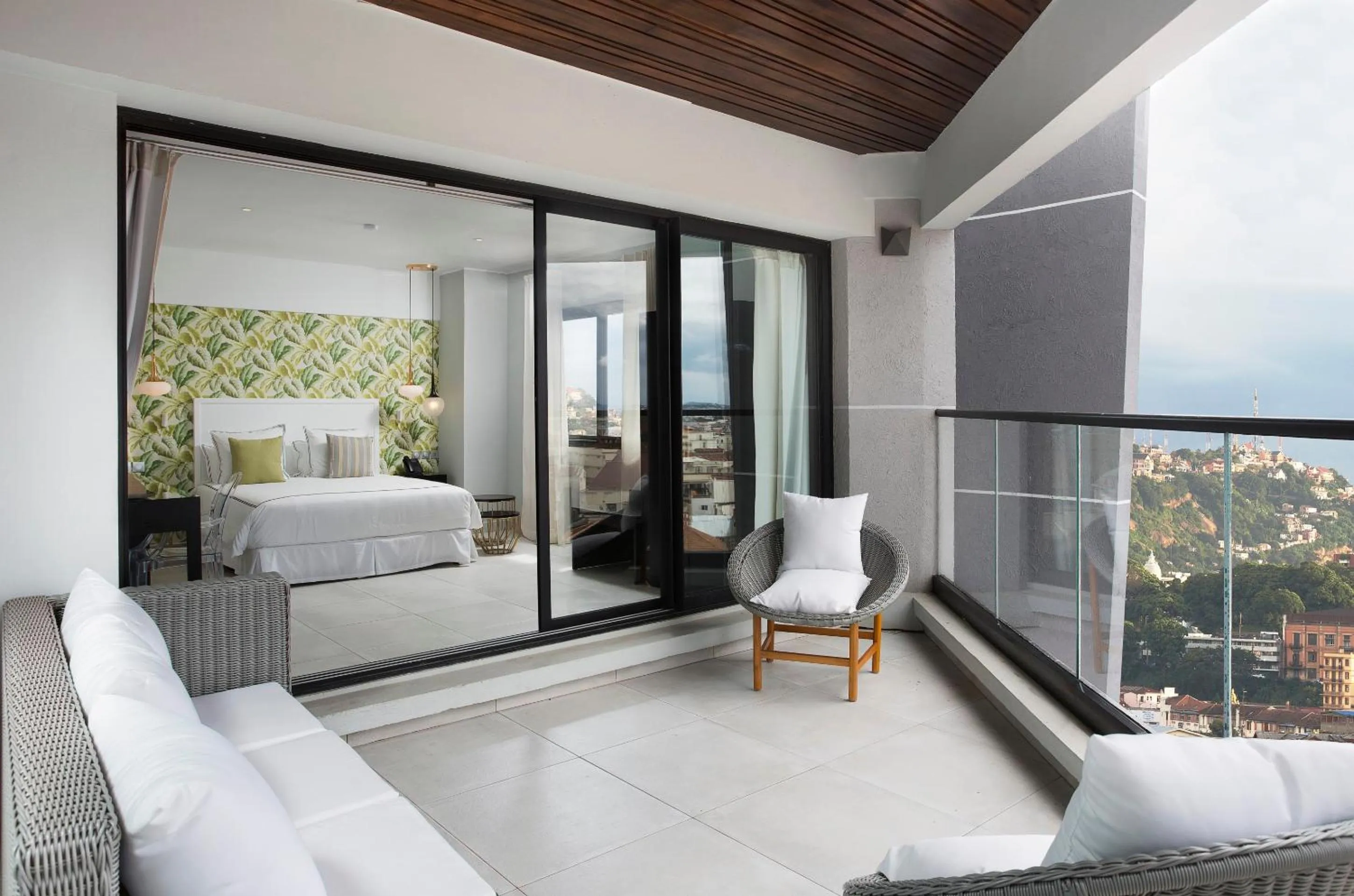 Balcony/Terrace, Bed in Le Centell Hotel & Spa