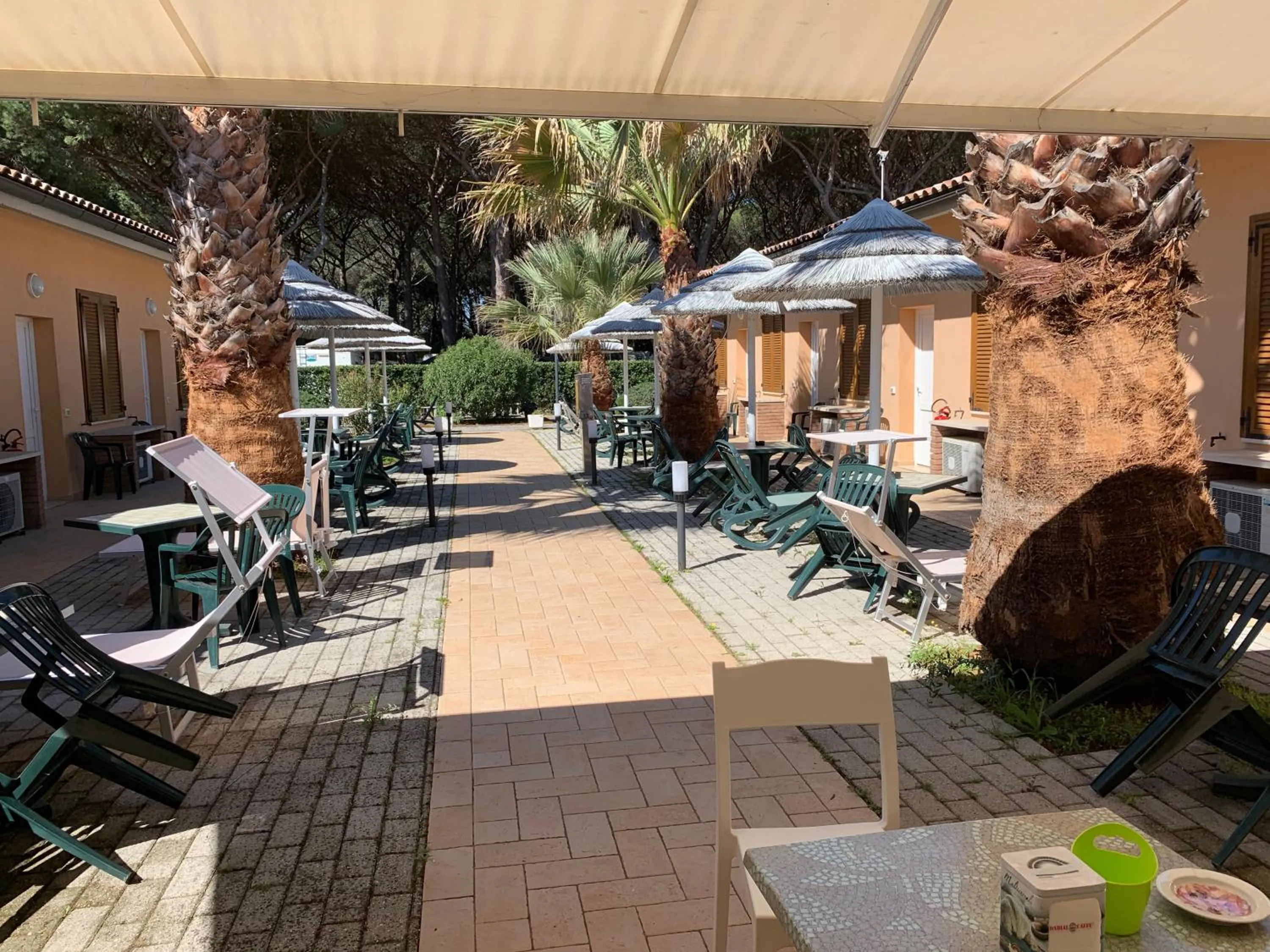 Patio in Hotel Le Palme