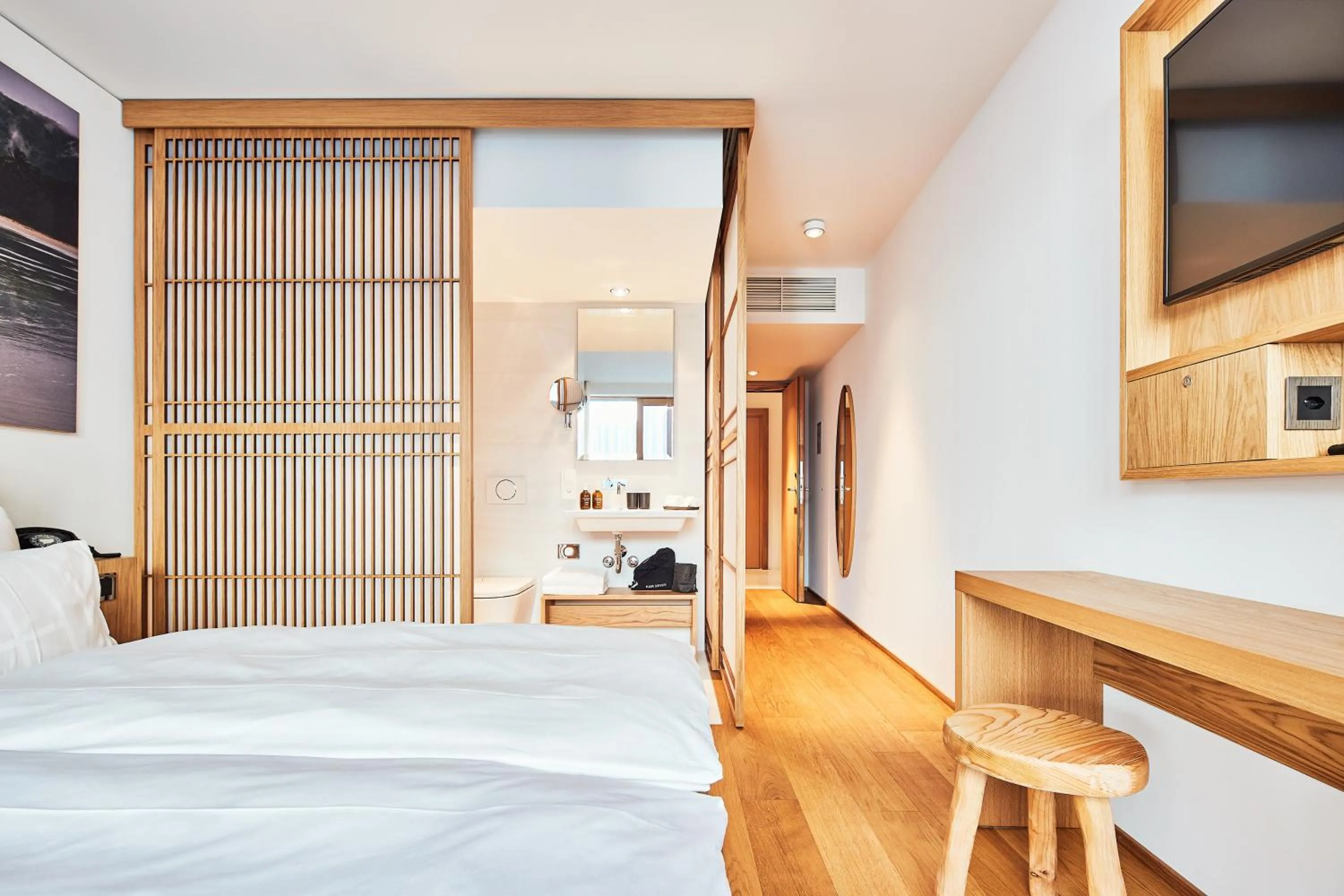 Bed in ART HOUSE Basel - Member of Design Hotels