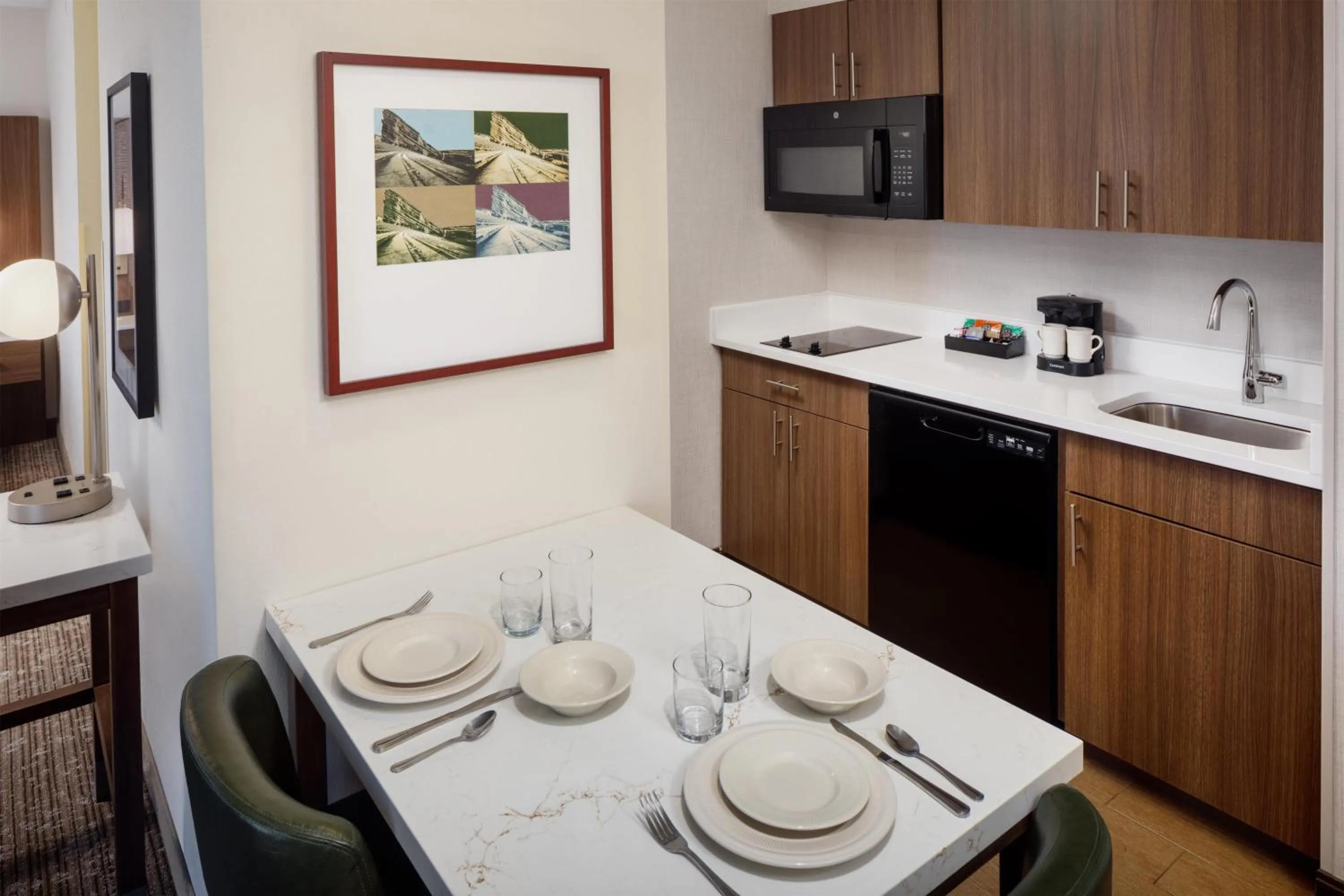 Kitchen or kitchenette in Homewood Suites by Hilton Denver International Airport