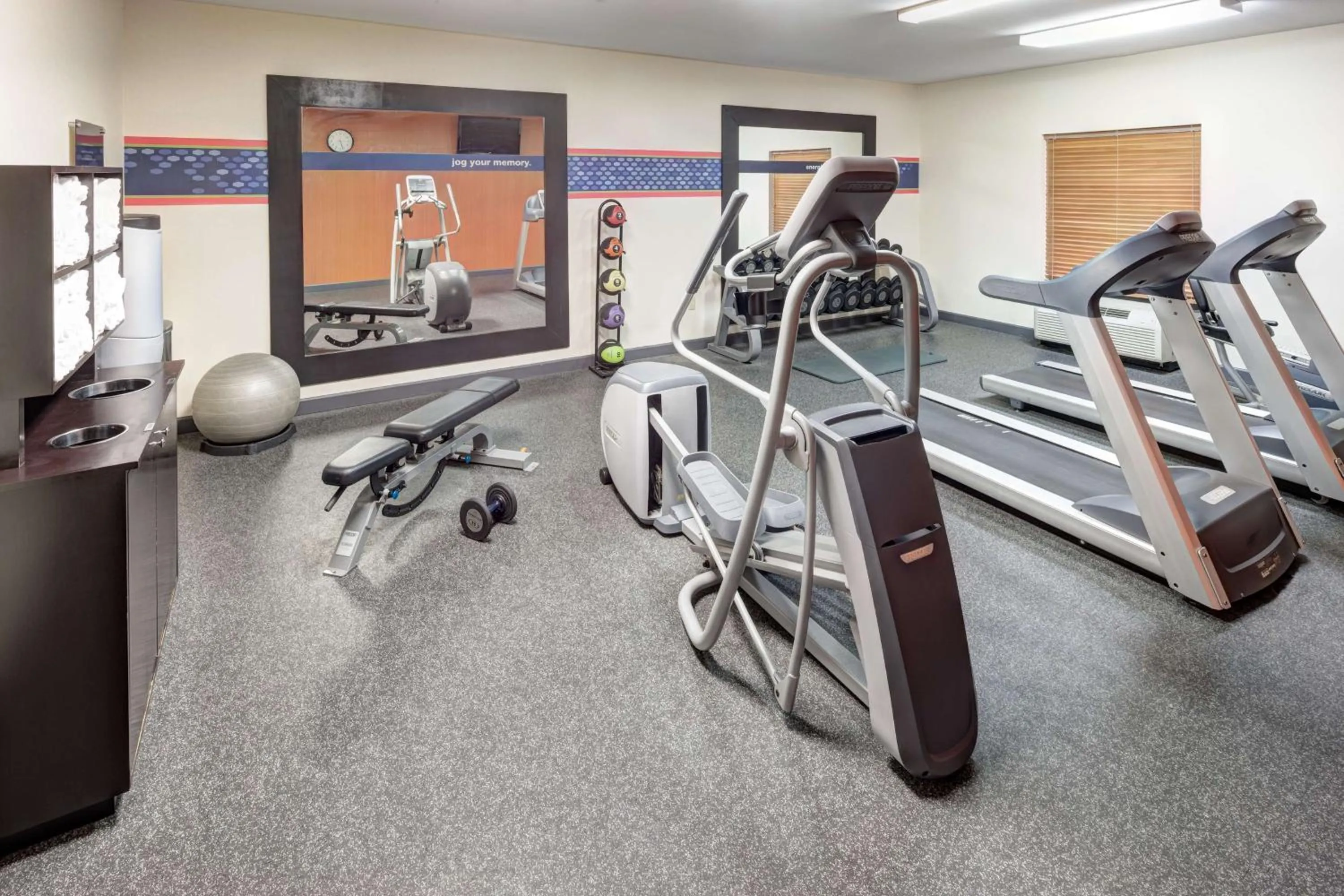 Fitness centre/facilities in Hampton Inn & Suites Cedar Rapids