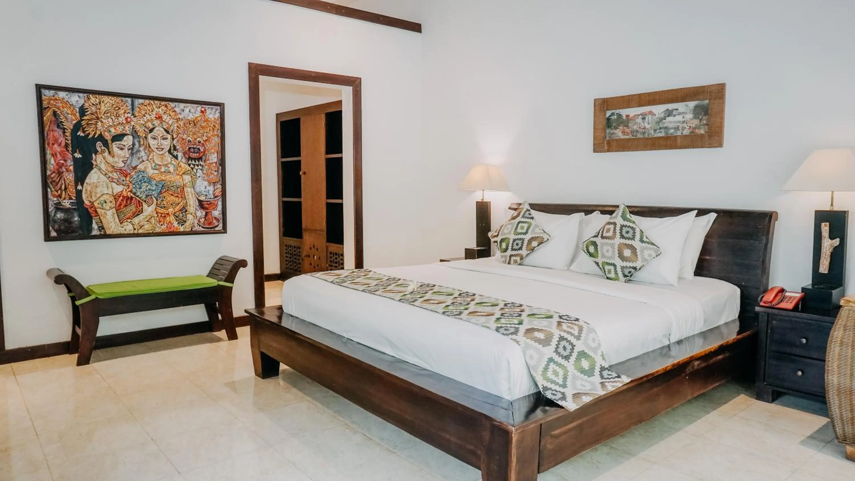 Bed in Beji Ubud Resort