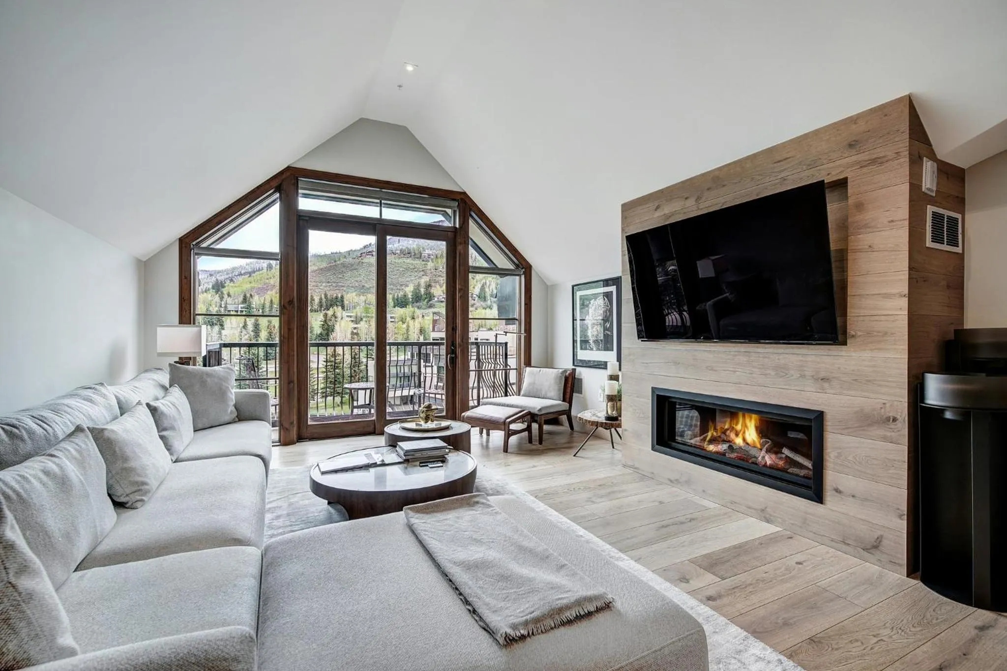 Living room in Legendary Lodging at the Ritz Carlton Residences Vail, A Vail Resorts Property