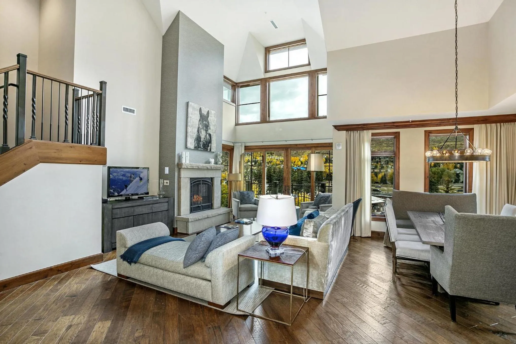 Living room in Legendary Lodging at the Ritz Carlton Residences Vail, A Vail Resorts Property