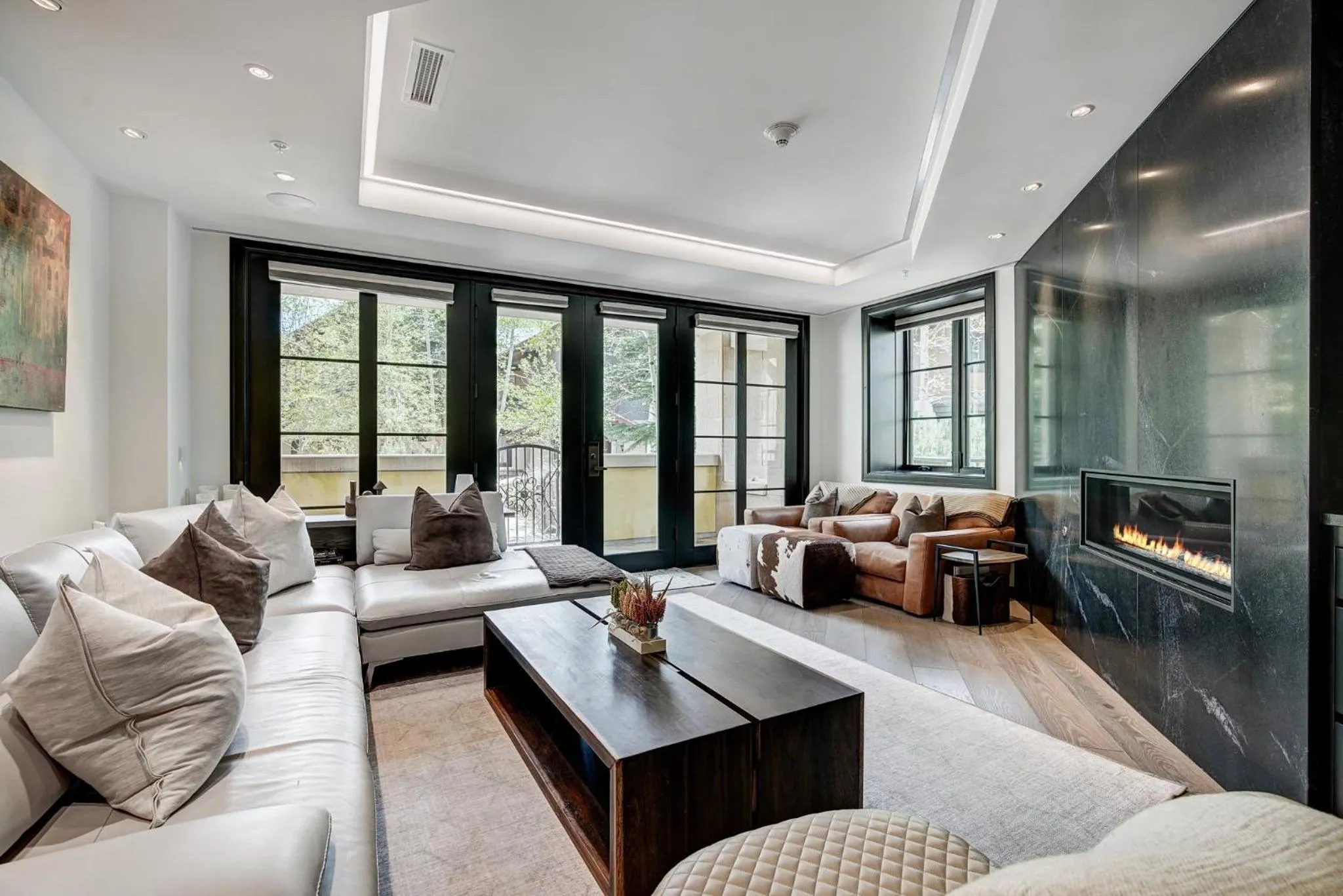 Living room in Legendary Lodging at the Ritz Carlton Residences Vail, A Vail Resorts Property