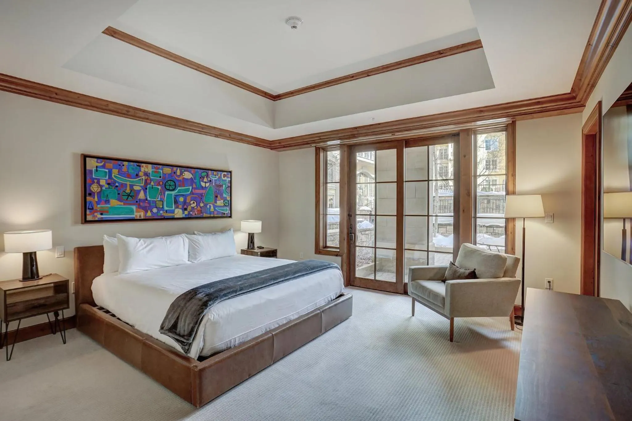 Bedroom, Bed in Legendary Lodging at the Ritz Carlton Residences Vail, A Vail Resorts Property