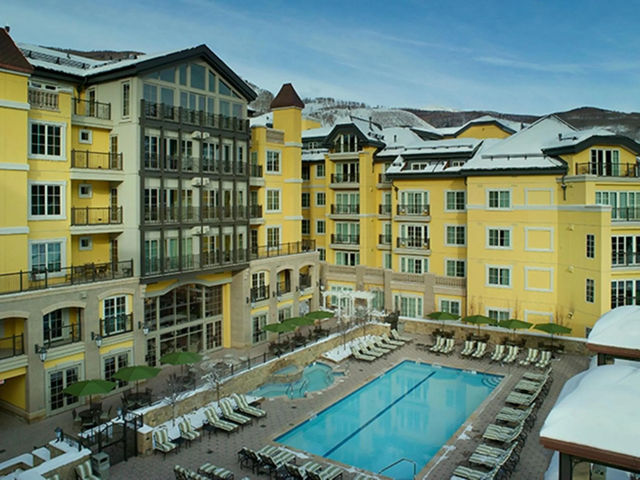 Swimming pool in Legendary Lodging at the Ritz Carlton Residences Vail, A Vail Resorts Property