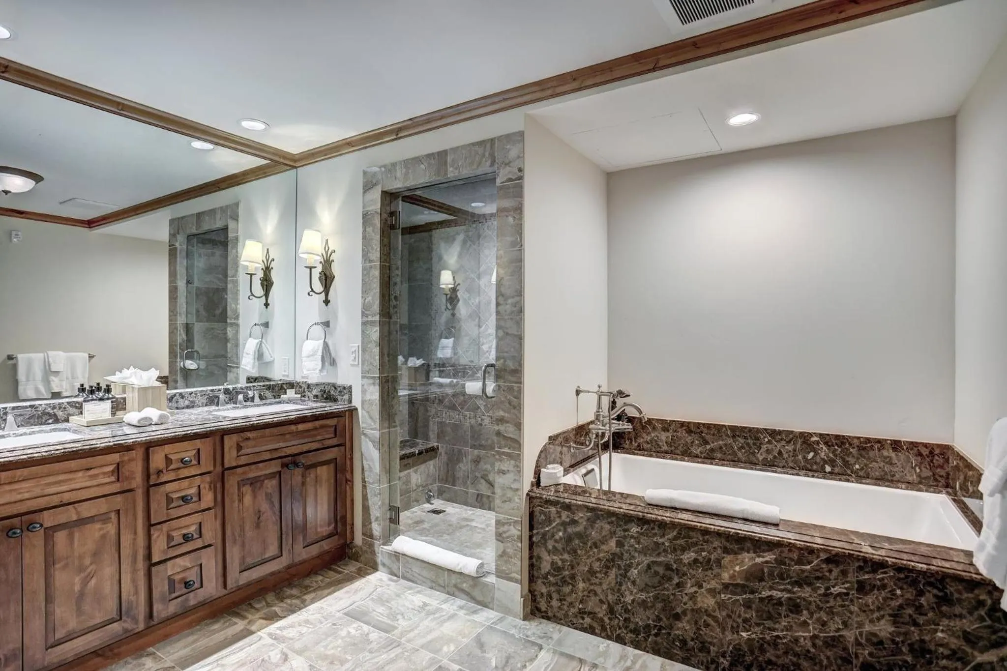 Bathroom, Bed in Legendary Lodging at the Ritz Carlton Residences Vail, A Vail Resorts Property