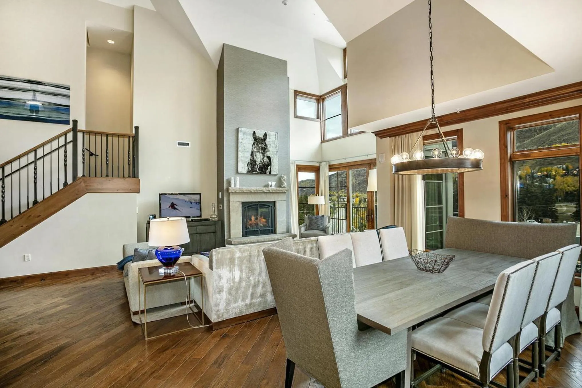 Living room in Legendary Lodging at the Ritz Carlton Residences Vail, A Vail Resorts Property