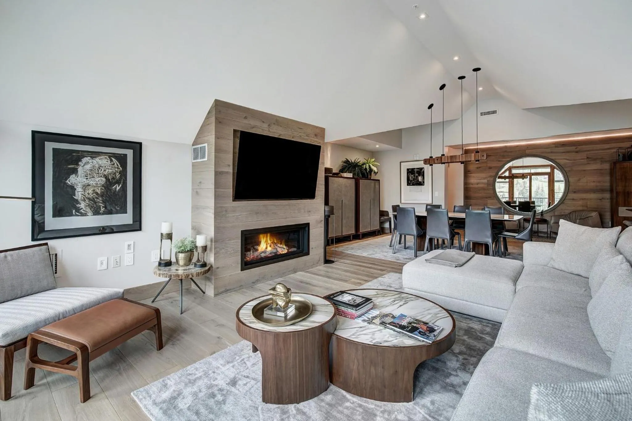 Living room in Legendary Lodging at the Ritz Carlton Residences Vail, A Vail Resorts Property