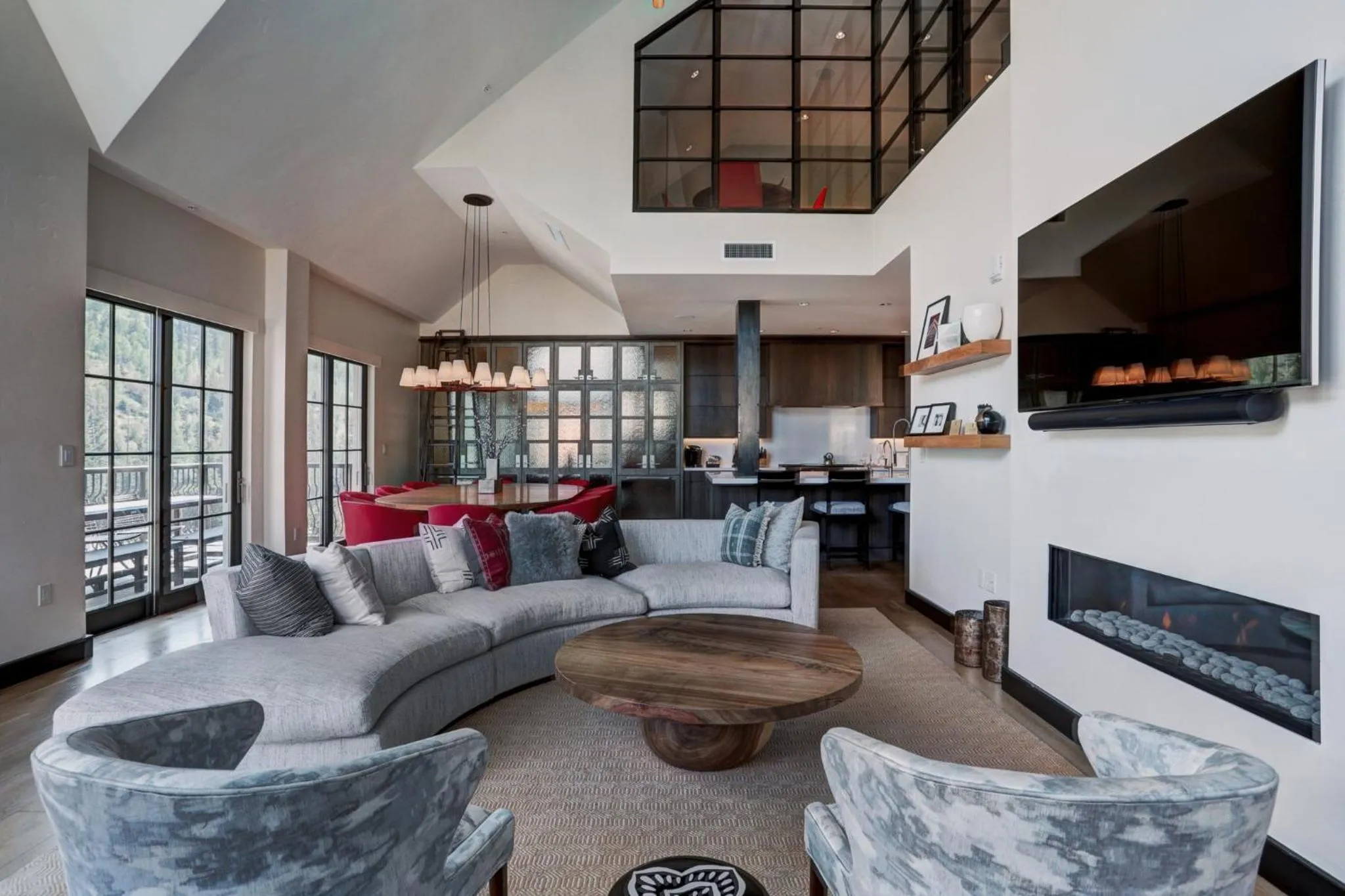 Living room in Legendary Lodging at the Ritz Carlton Residences Vail, A Vail Resorts Property