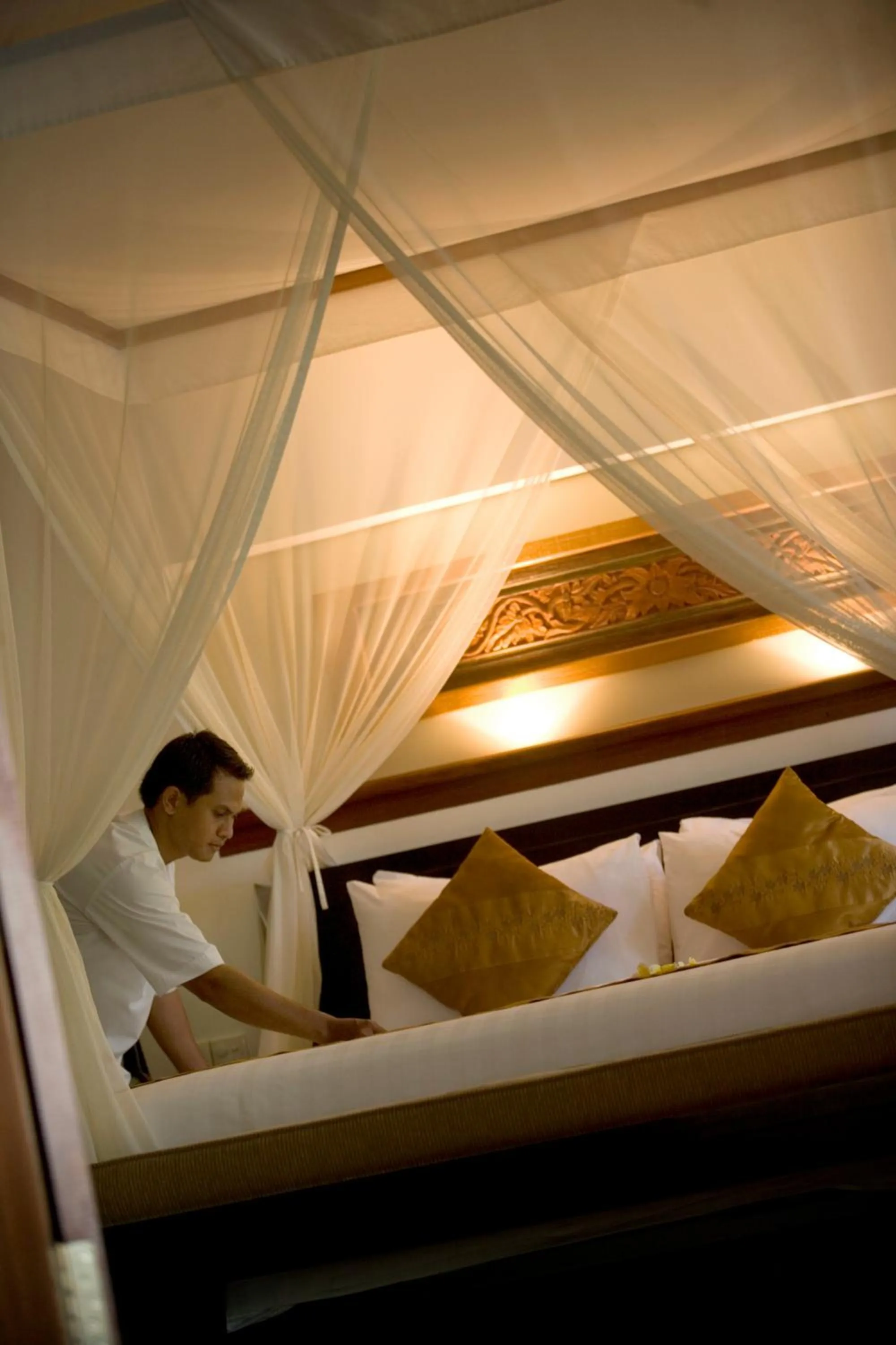 Bed in The Kunja Villa-Hotel
