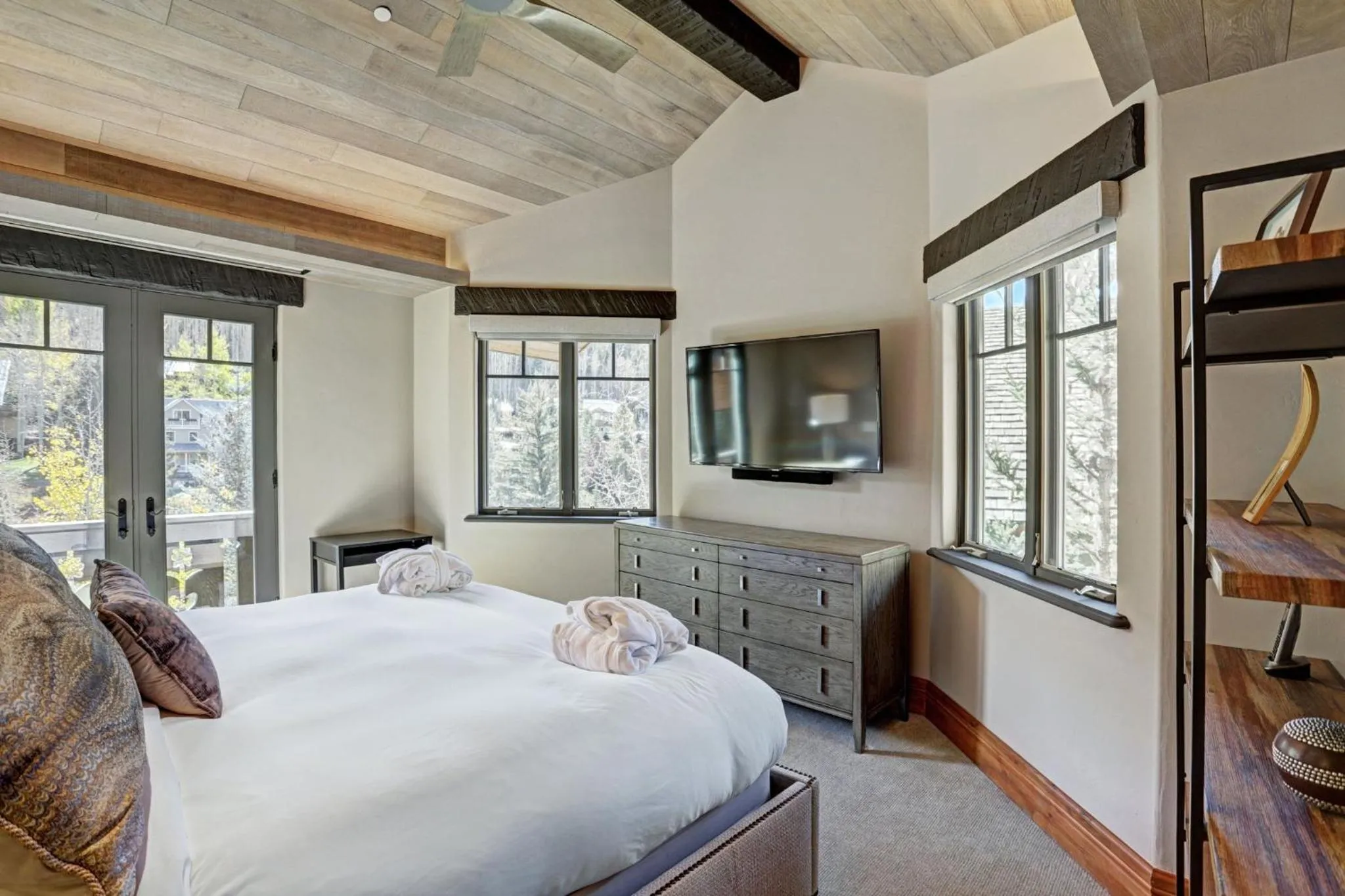 Bedroom, Bed in The Arrabelle at Vail Square, a RockResort, by Vail Resorts