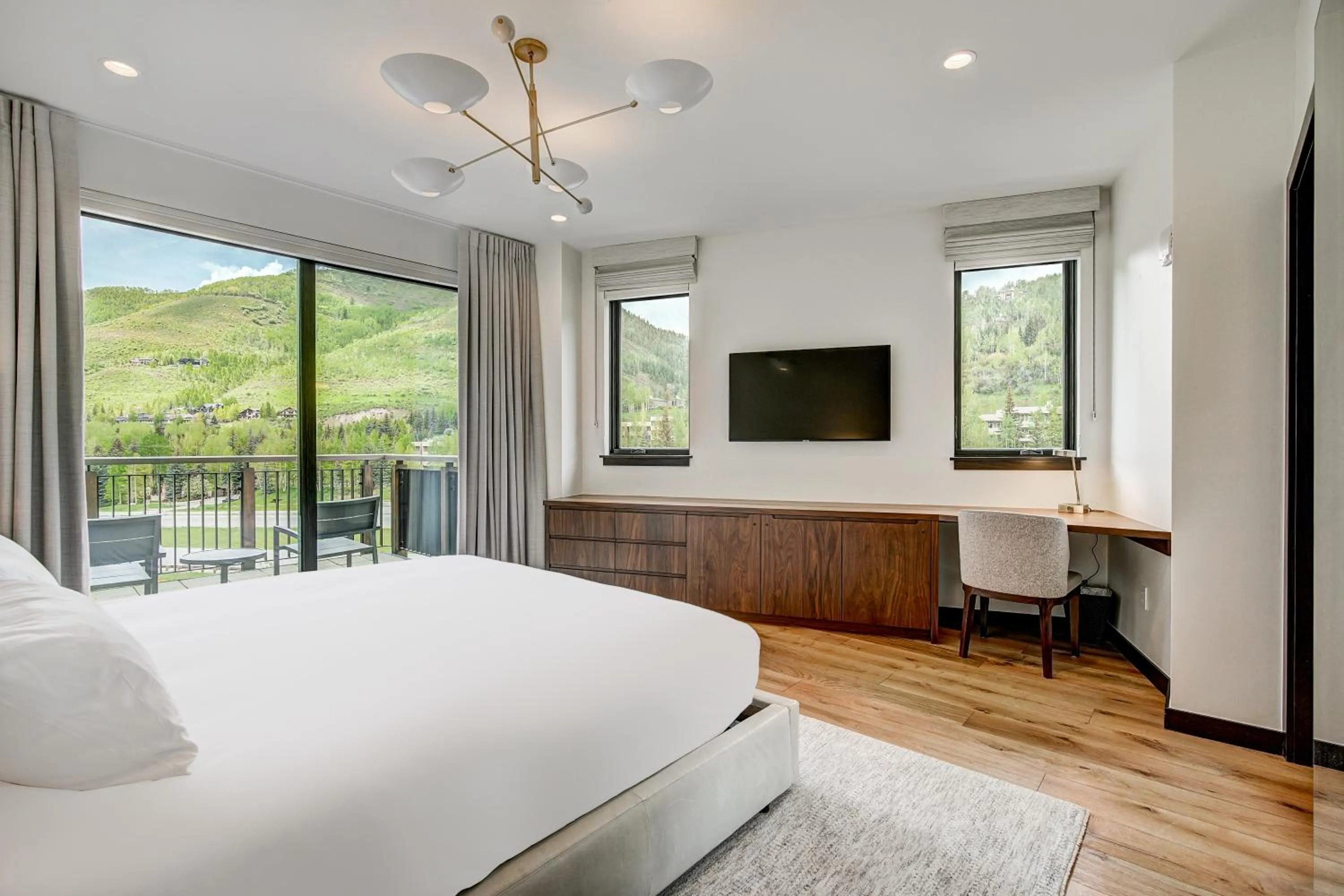 Bed in The Arrabelle at Vail Square, a RockResort, by Vail Resorts