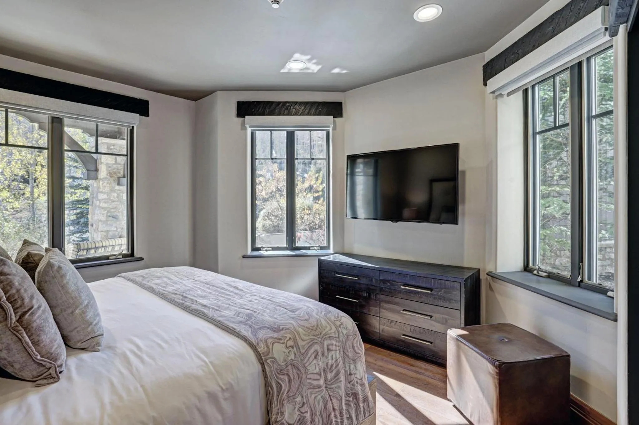 Bedroom, Bed in The Arrabelle at Vail Square, a RockResort, by Vail Resorts