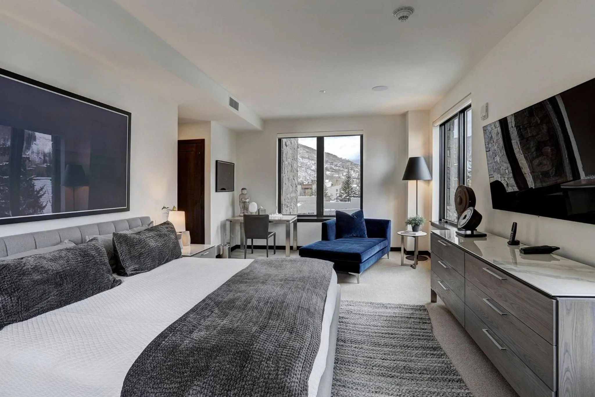 Bedroom, Bed in The Arrabelle at Vail Square, a RockResort, by Vail Resorts