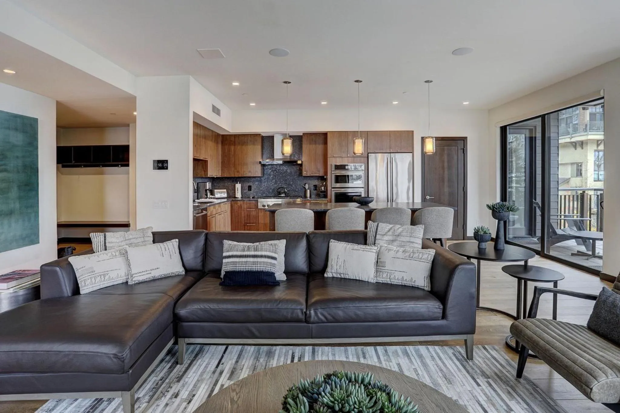 Living room in The Arrabelle at Vail Square, a RockResort, by Vail Resorts